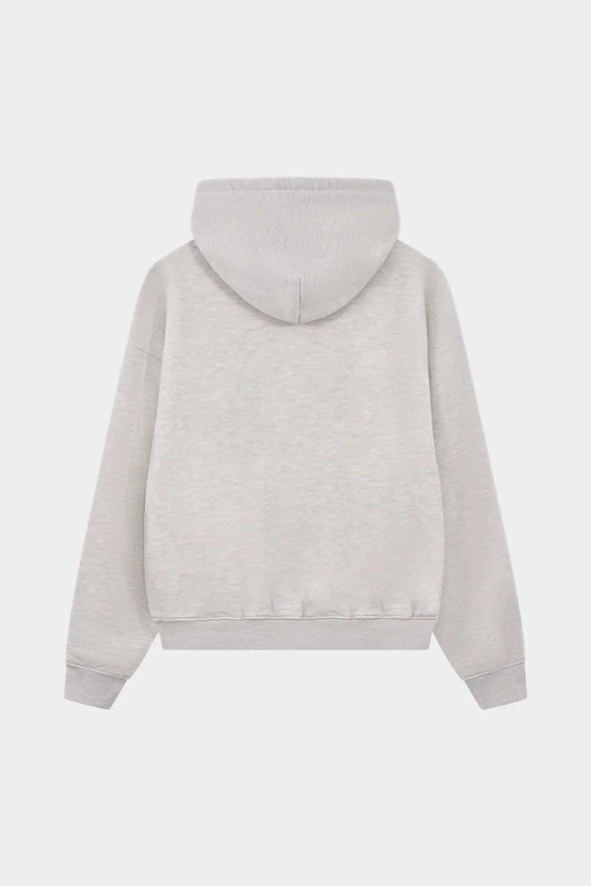 THE COUTURE CLUB HEAVYWEIGHT MONOGRAM APPLIQUE EMBLEM HOODIE - GREY MARL