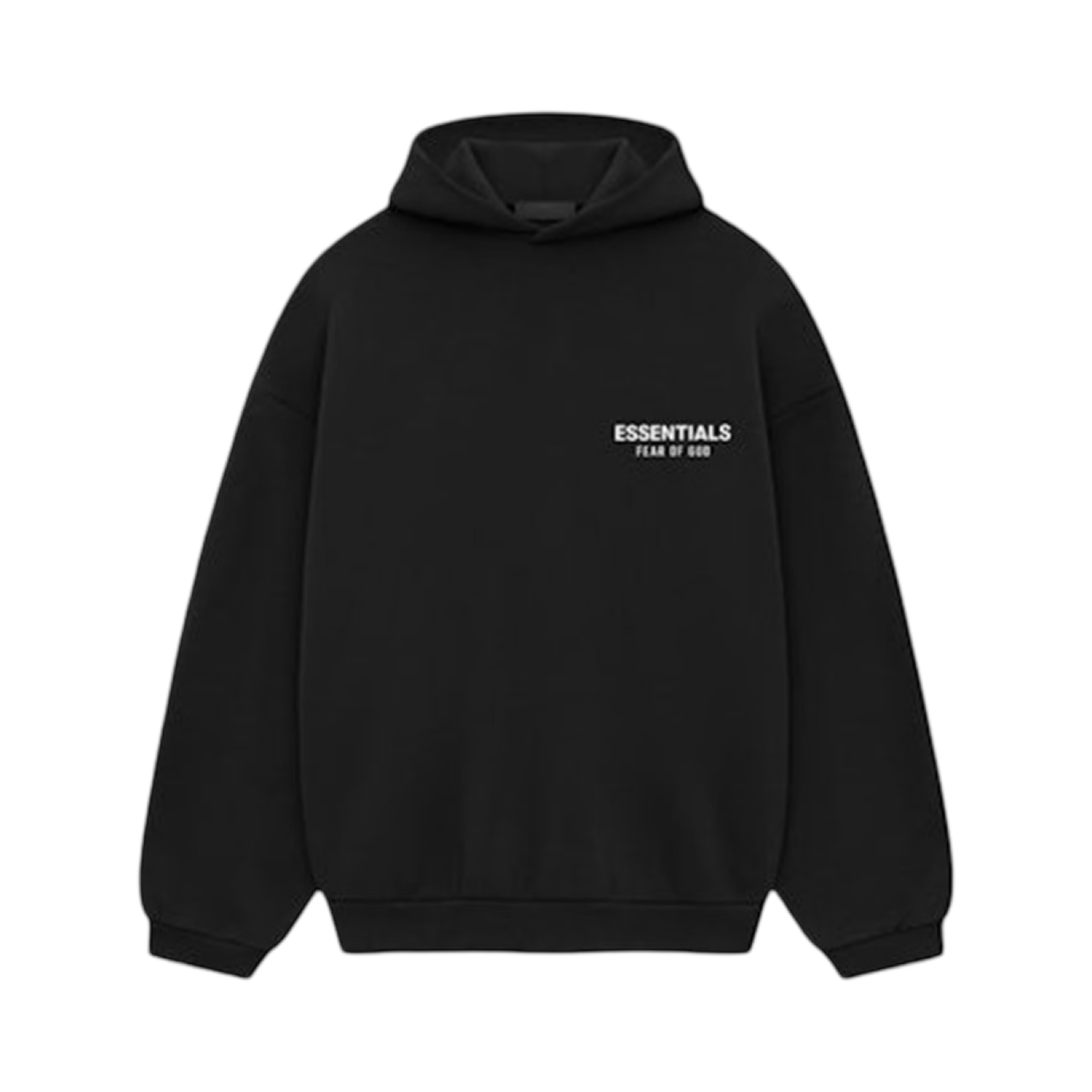 FEAR OF GOD ESSENTIALS FLEECE HOODIE (FW24) BLACK