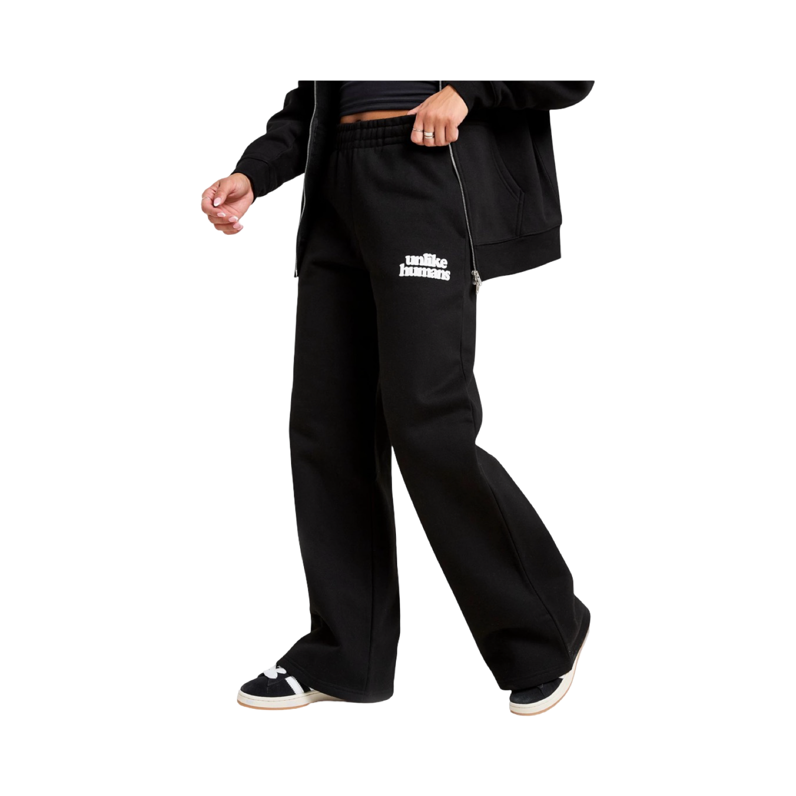 UNLIKE HUMANS BUBBLE WIDE LEG JOGGERS