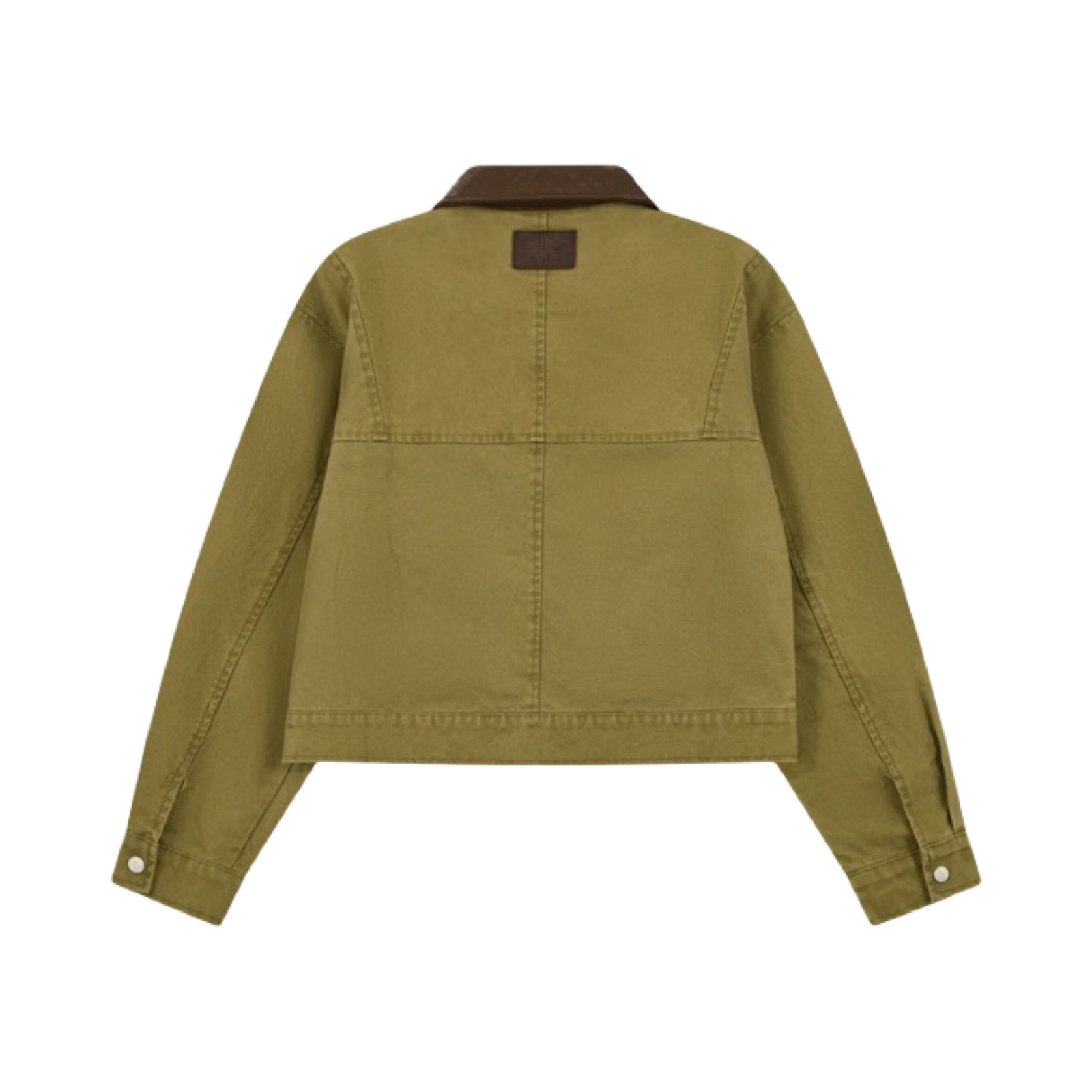 THE COUTURE CLUB WASHED CONTRAST COLLAR TRUCKER JACKET