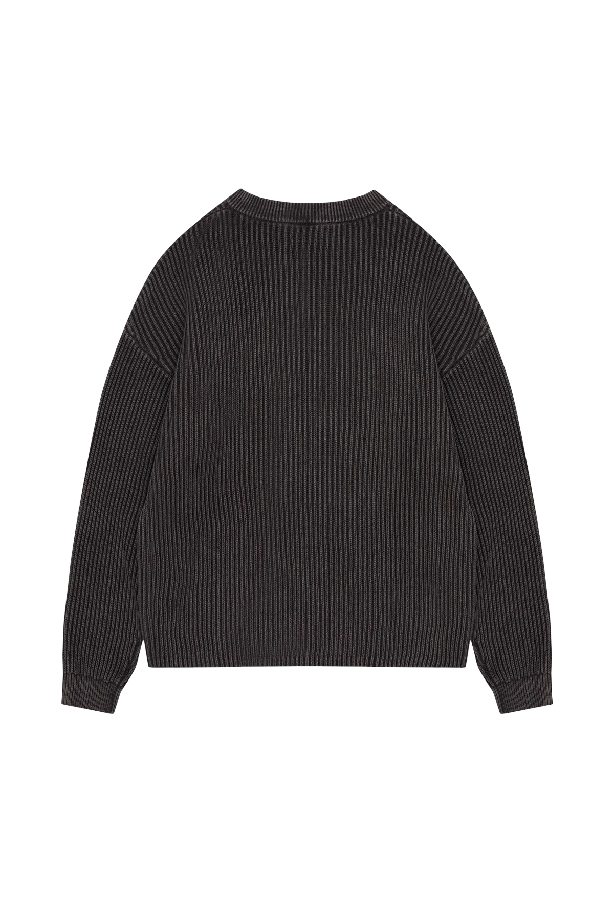 THE COUTURE CLUB HEAVY WASHED RIBBED KNIT CREWNECK