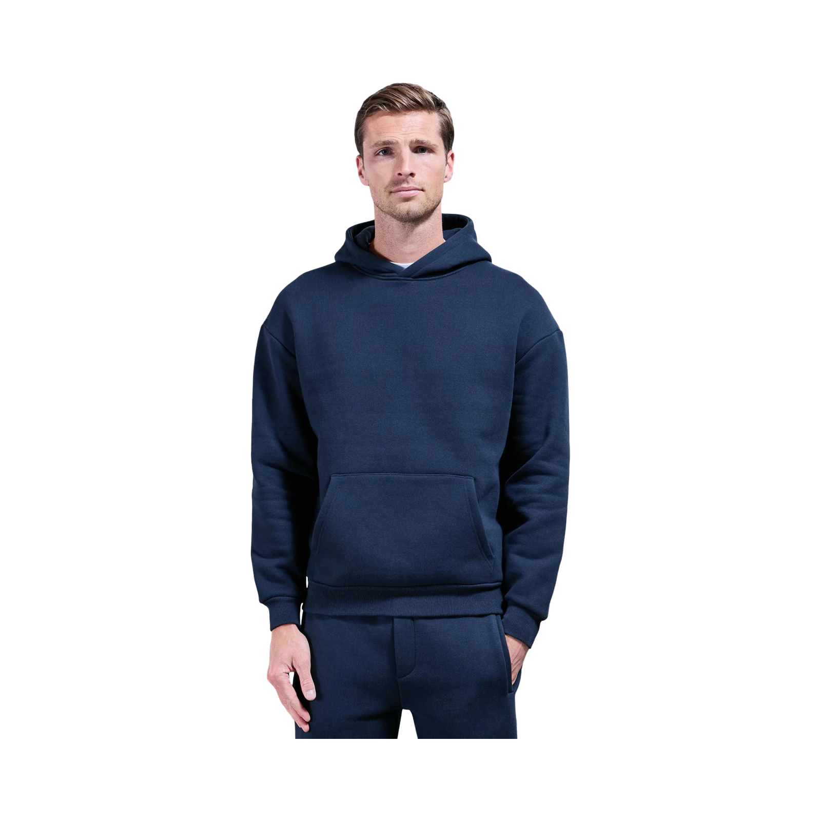 ARNE RELAXED FIT HOODIE NAVY