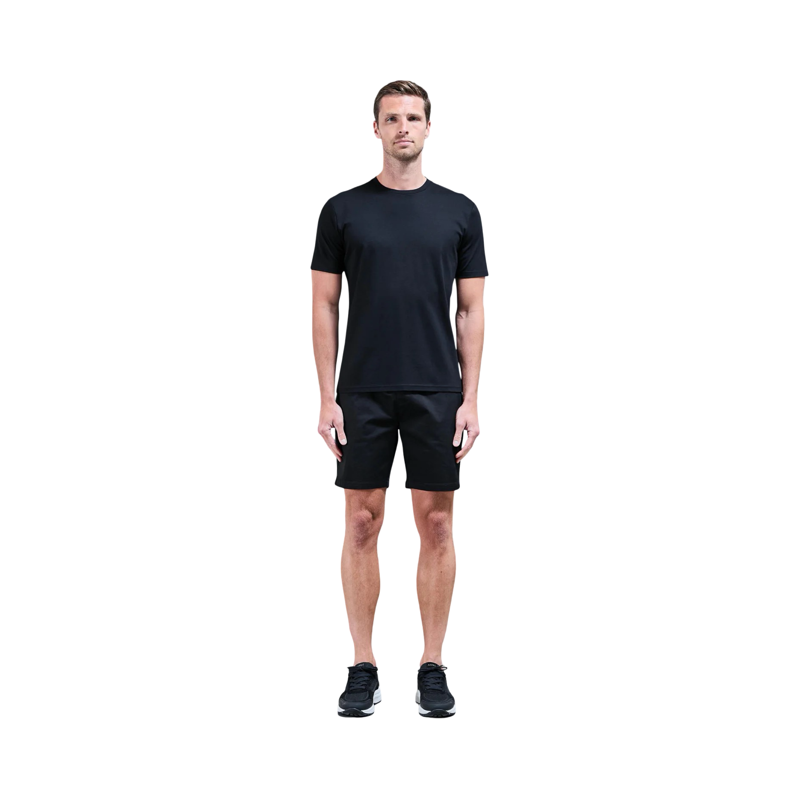 ARNE MERCERISED T-SHIRT BLACK