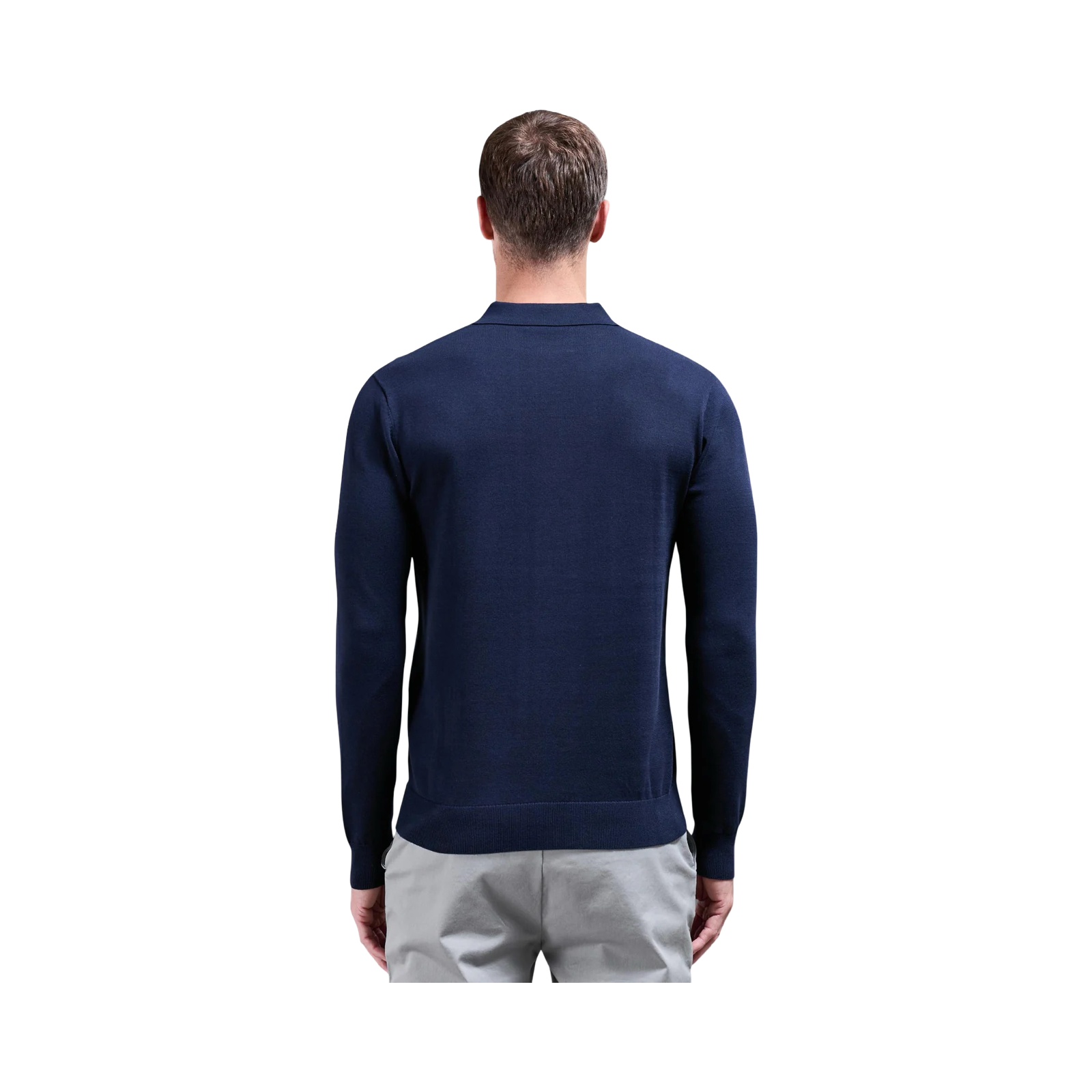ARNE LONG SLEEVE POLO SHIRT NAVY