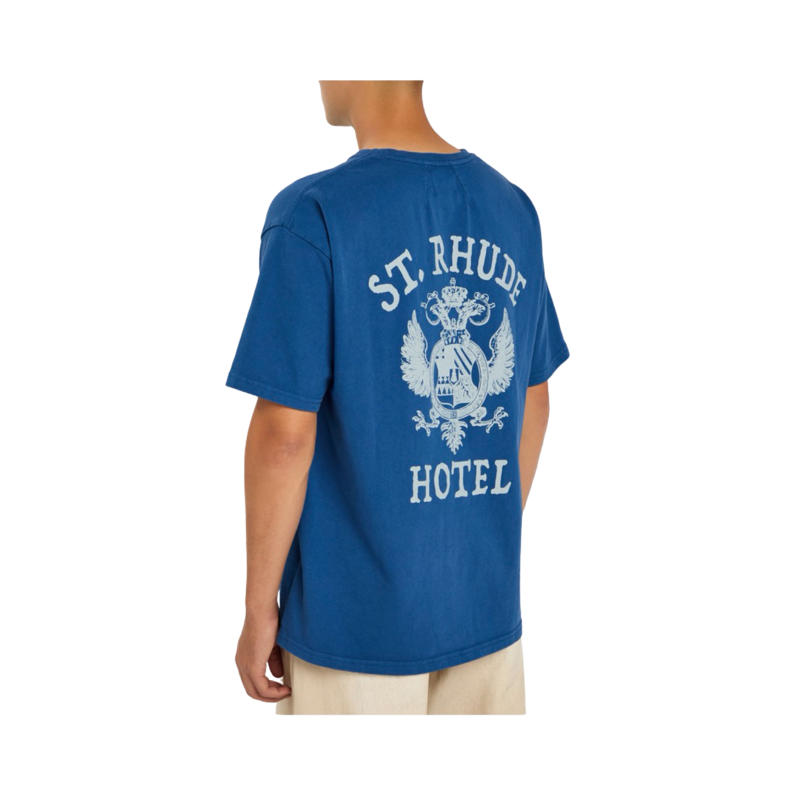 RHUDE ST RHUDE PRINTED COTTON T-SHIRT