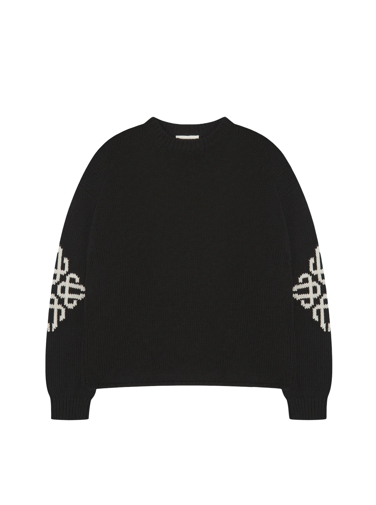 THE COUTURE CLUB CHUNKY KNIT EMBLEM JUMPER