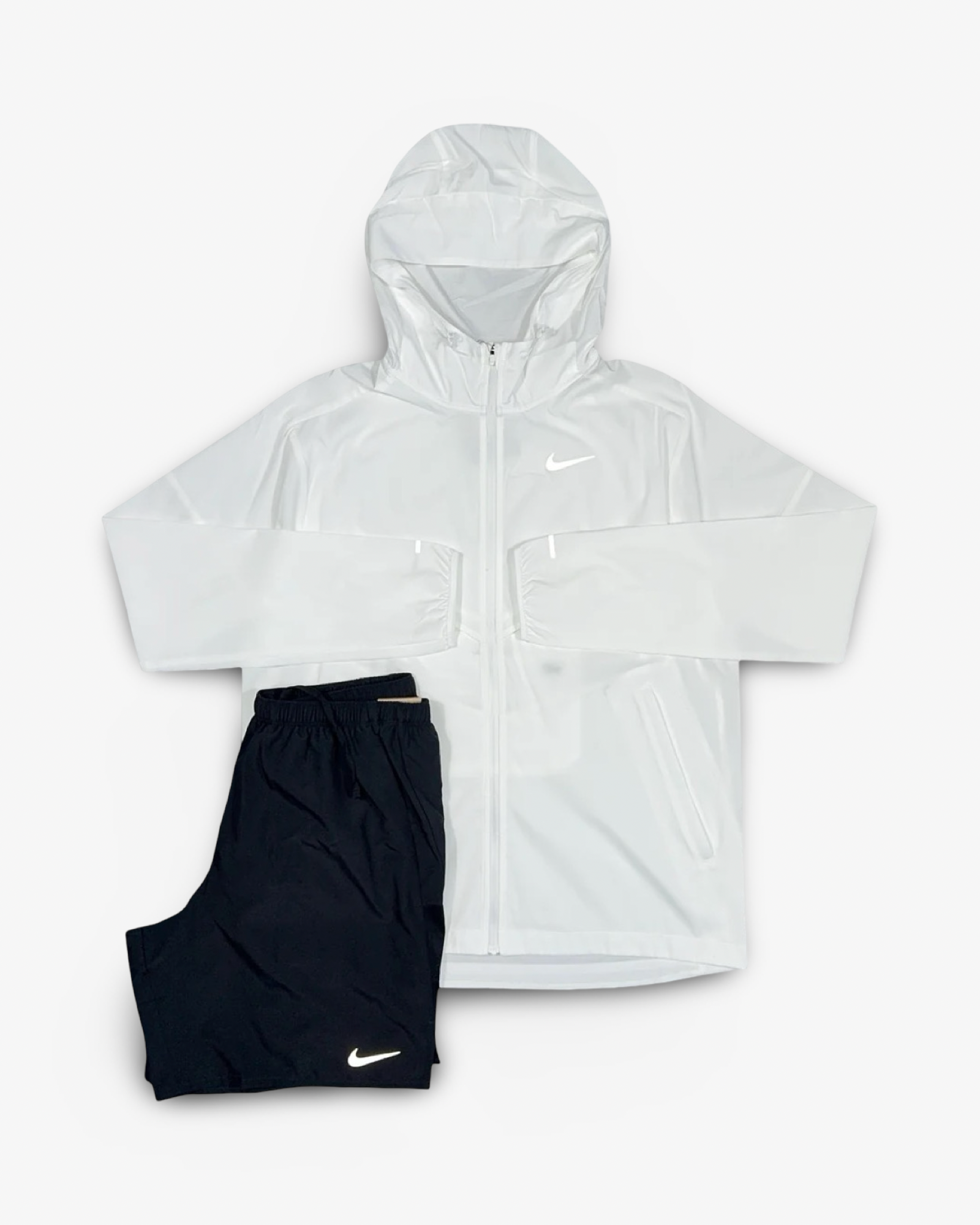 NIKE WINDRUNNER/SHORT SET - WHITE