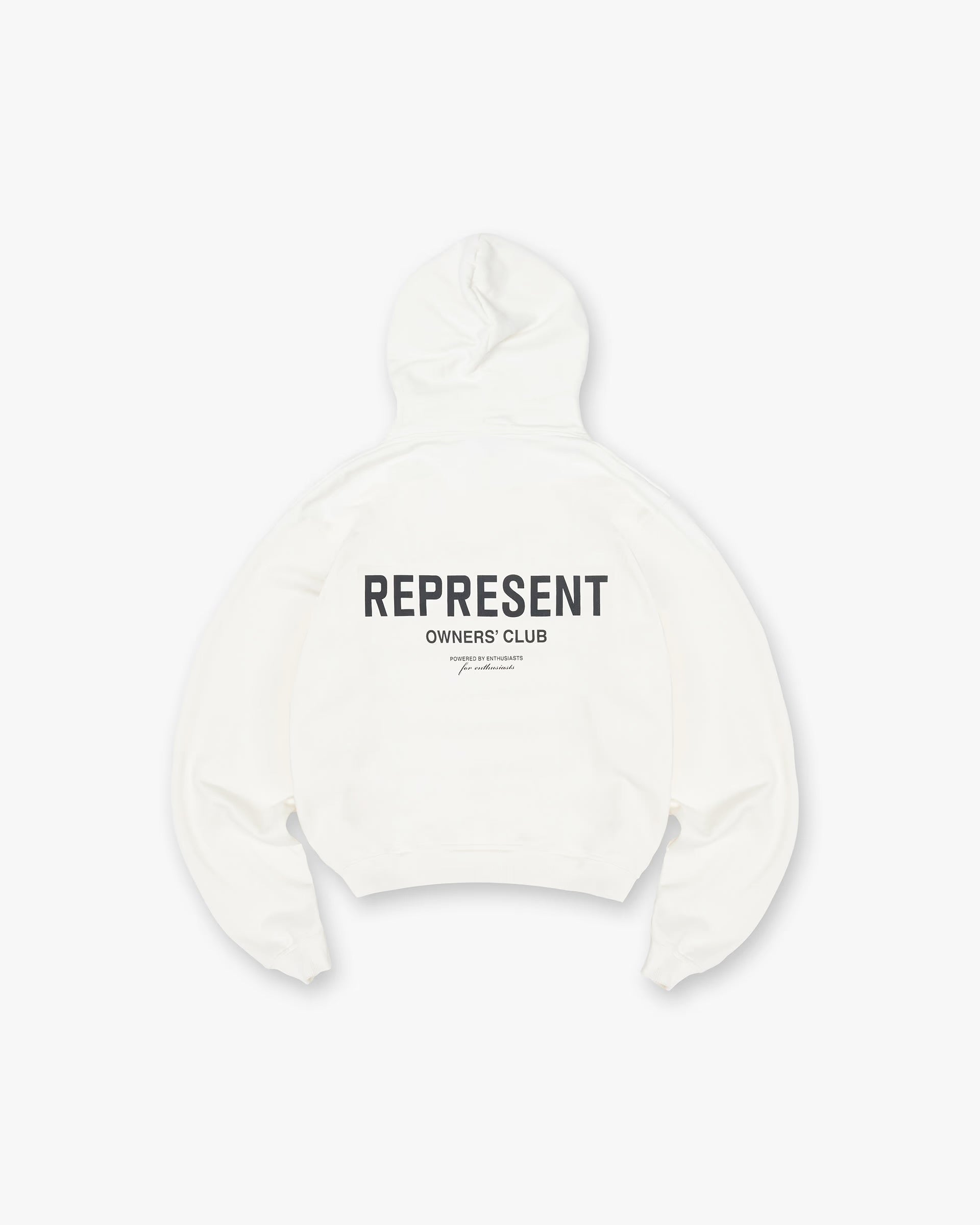 REPRESENT OWNERS CLUB HOODIE - FLAT WHITE