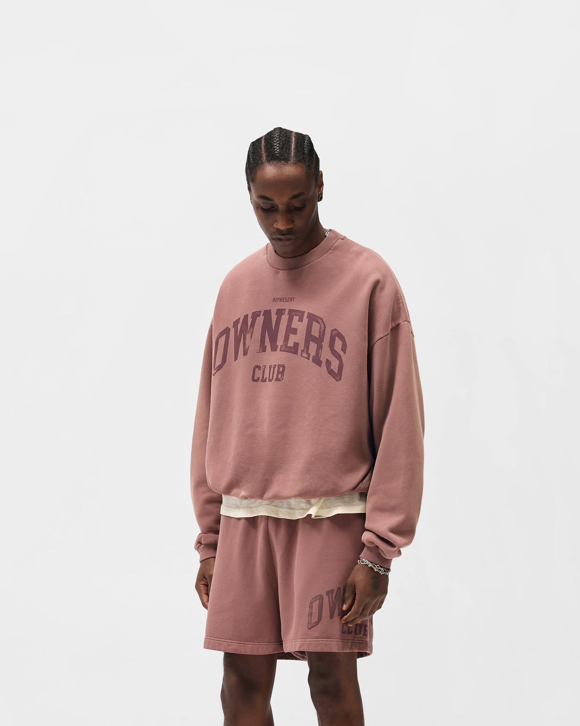 REPRESENT OWNERS CLUB SWEATSHIRT - SMOKED ROSE