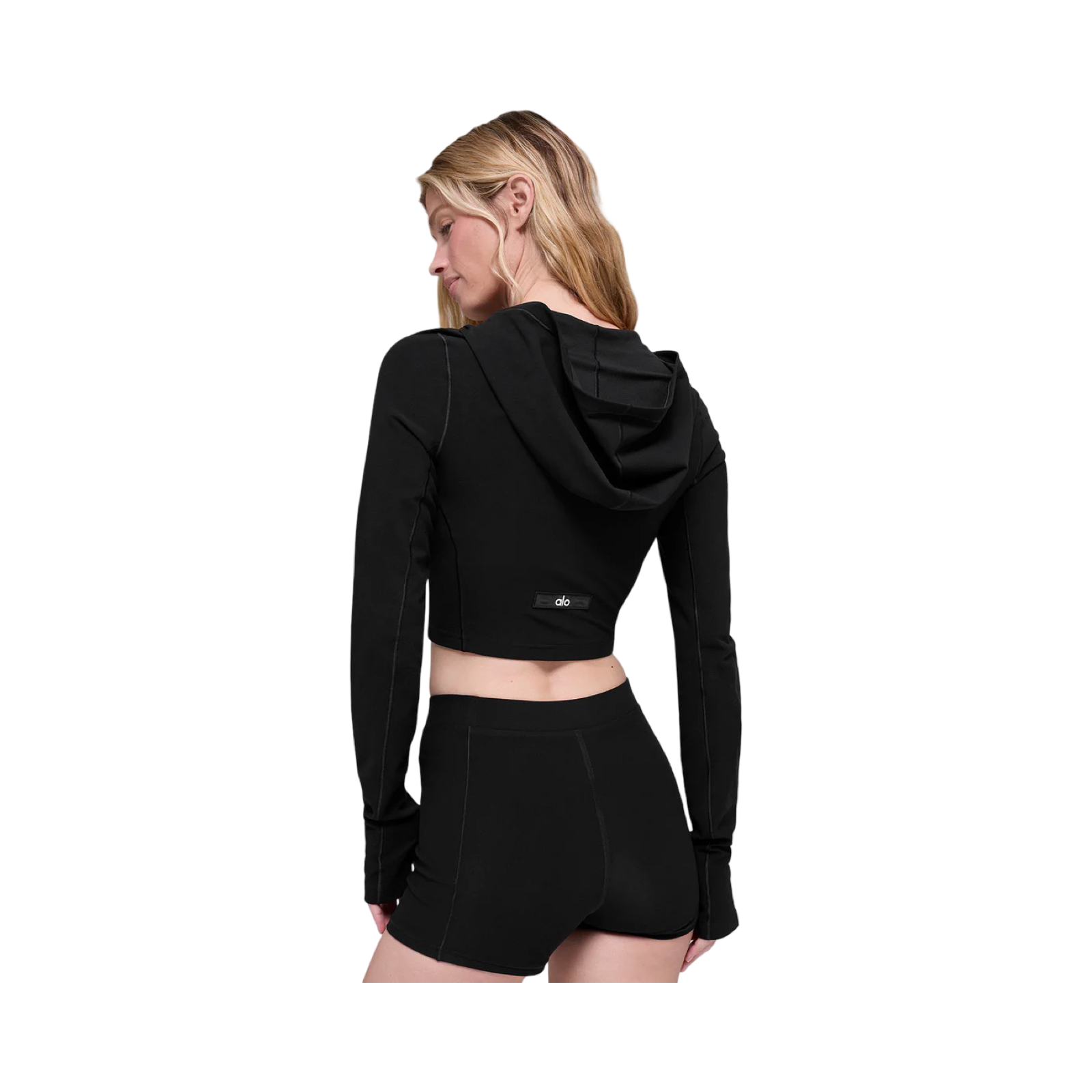 ALO SINCERE FITTED JACKET IN BLACK