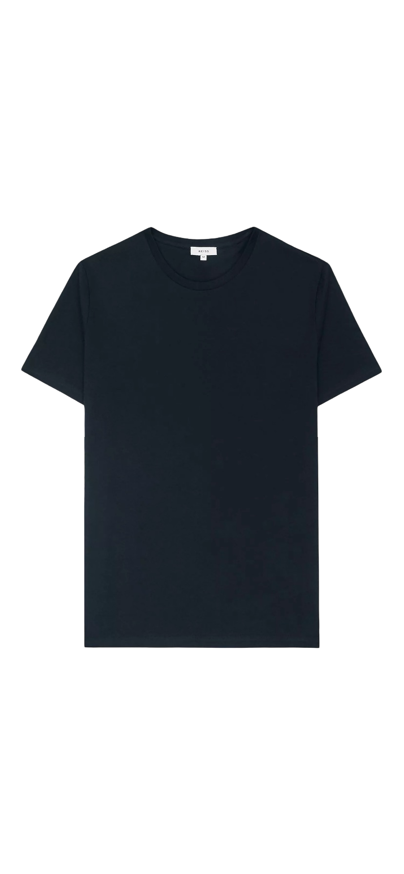 REISS BLESS COTTON CREW NECK T-SHIRT NAVY