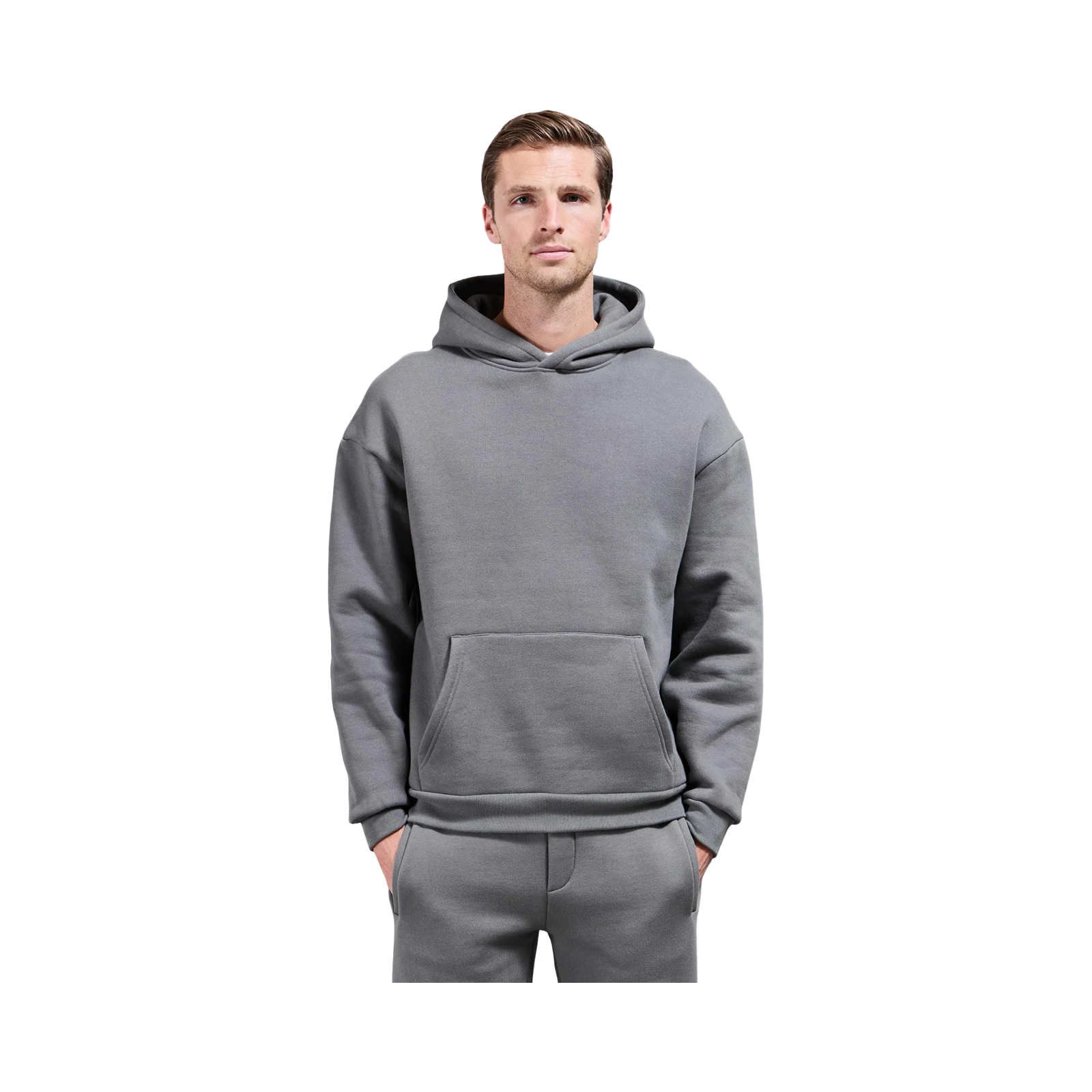 ARNE RELAXED FIT HOODIE GREY