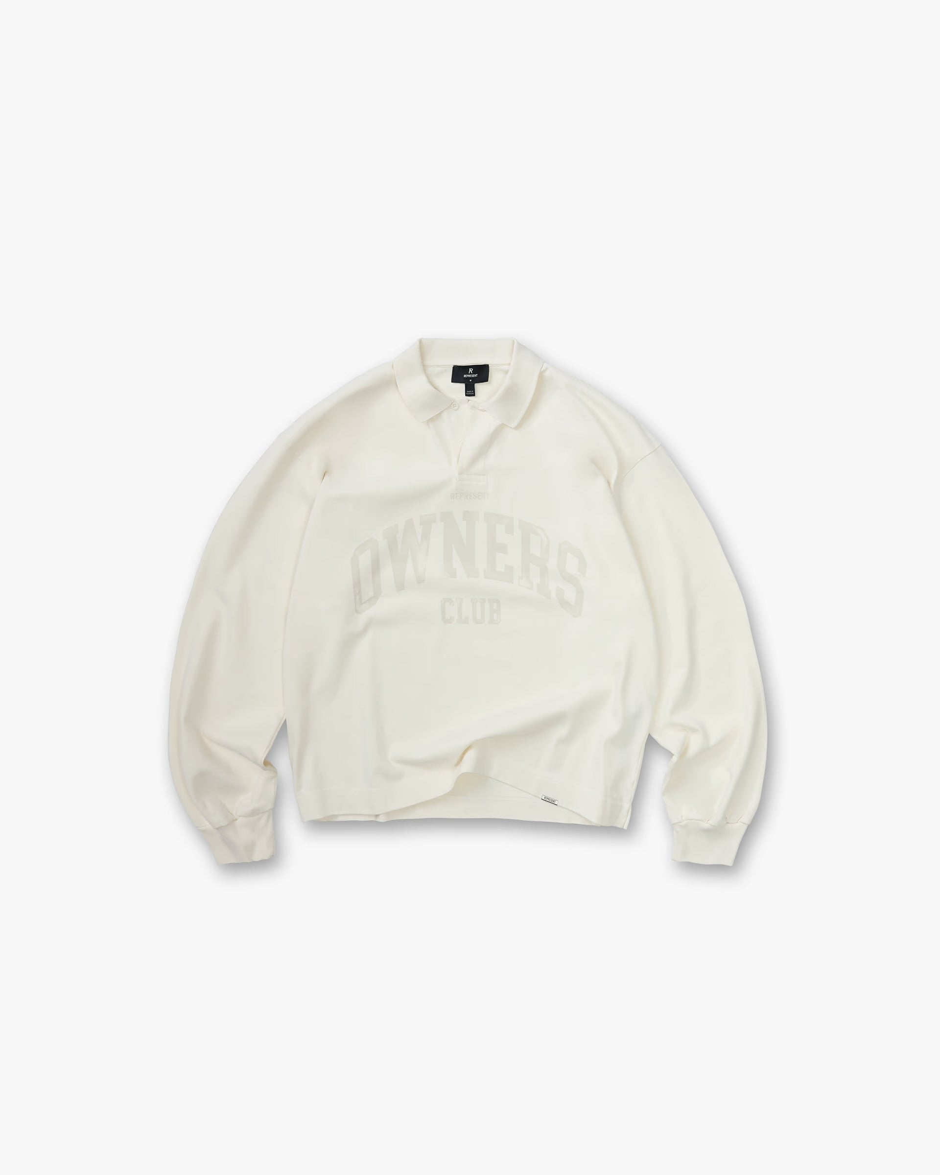 REPRESENT OWNERS CLUB RUGBY POLO - CHALK