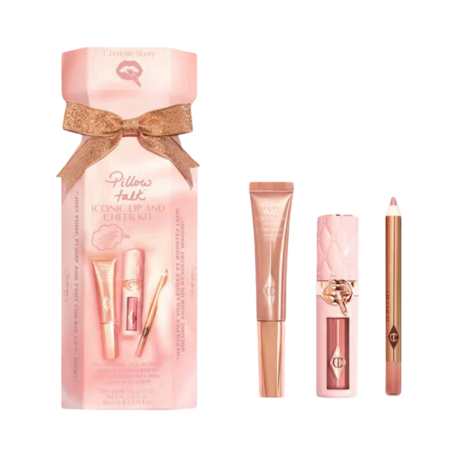 CHARLOTTE TILBURY PILLOW TALK ICONIC LIP AND CHEEK CHRISTMAS MAKEUP GIFT SET