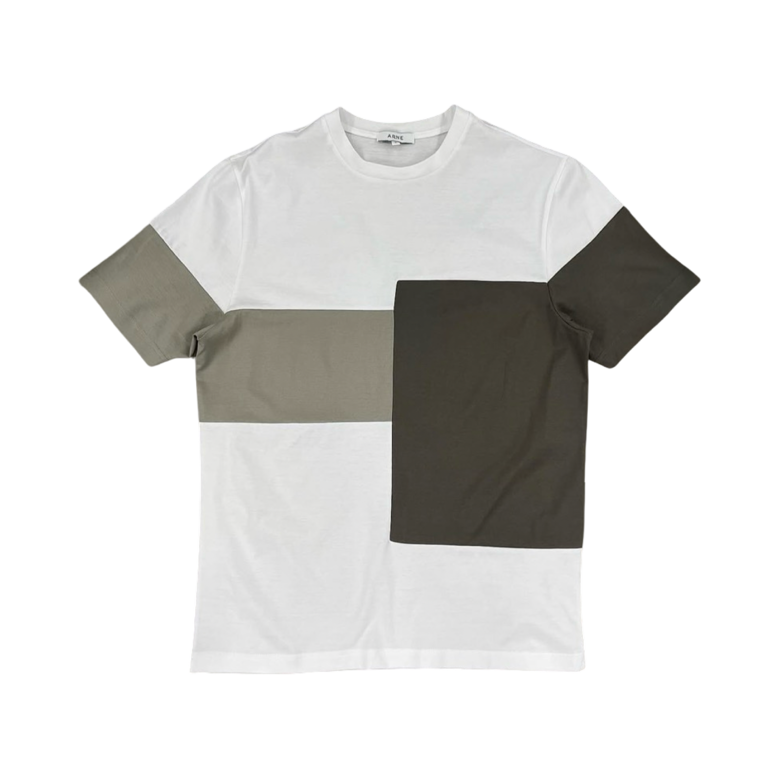 ARNE MERCERISED BLOCK T-SHIRT