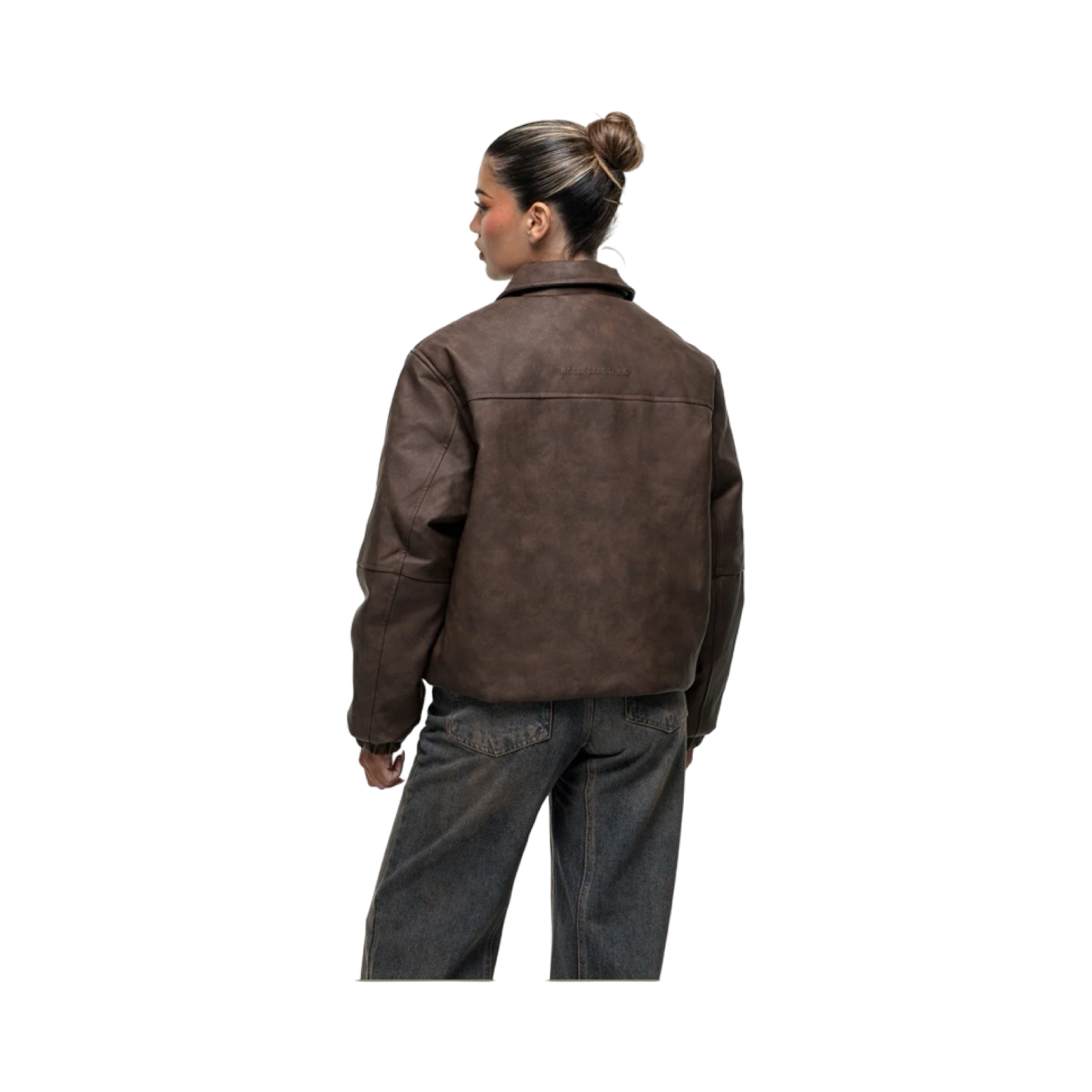 GFN VINTAGE BROWN LEATHER COACH JACKET