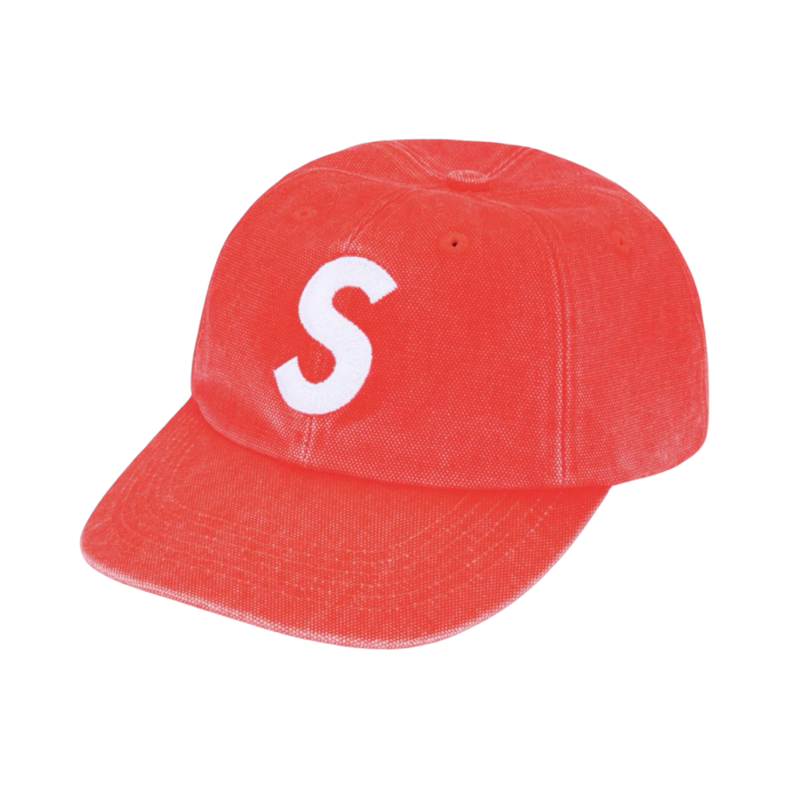 SUPREME PIGMENT COATED CANVAS S LOGO 6-PANEL
