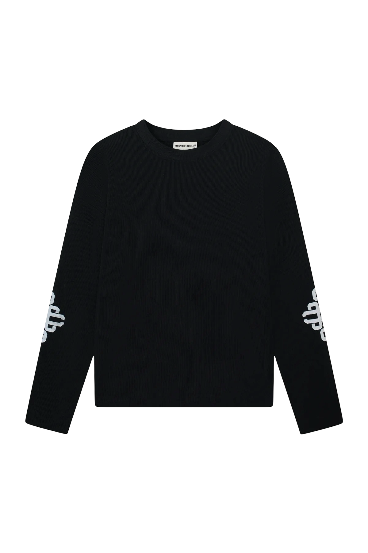 THE COUTURE CLUB EMBLEM WAFFLE LONG SLEEVE T-SHIRT