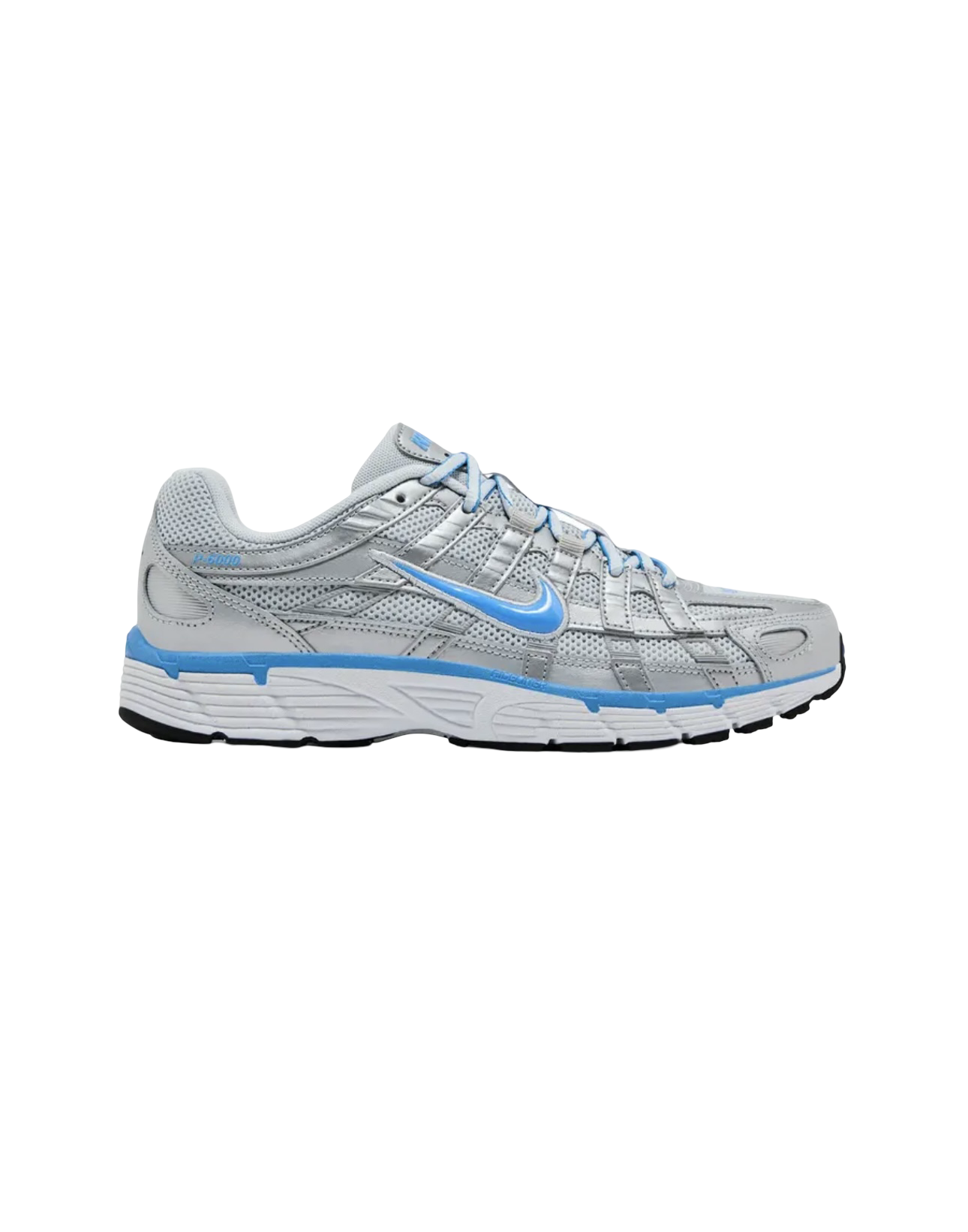NIKE P-6000 METALLIC PLATINUM UNIVERSITY BLUE