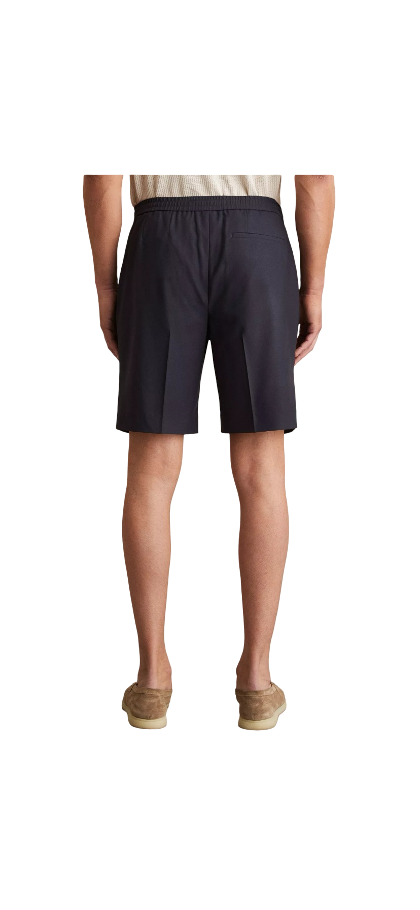 REISS SUSSEX RELAXED DRAWSTRING SHORTS NAVY