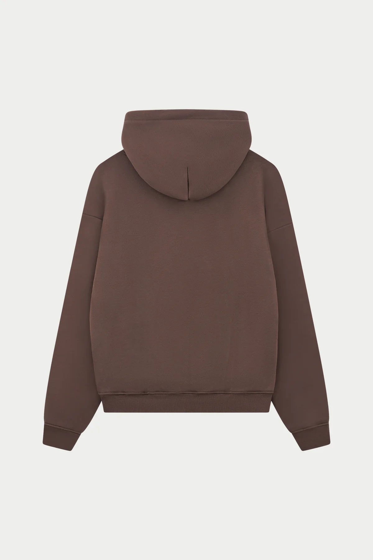 THE COUTURE CLUB HEAVYWEIGHT MONOGRAM APPLIQUE EMBLEM HOODIE - BROWN