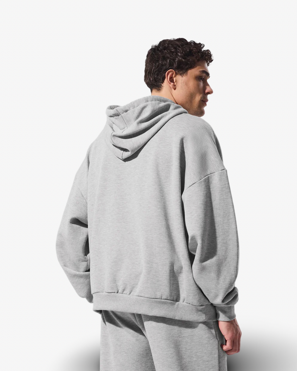 ALO ACCOLADE GREY HOODIE & CUFFED JOGGER TRACKSUIT