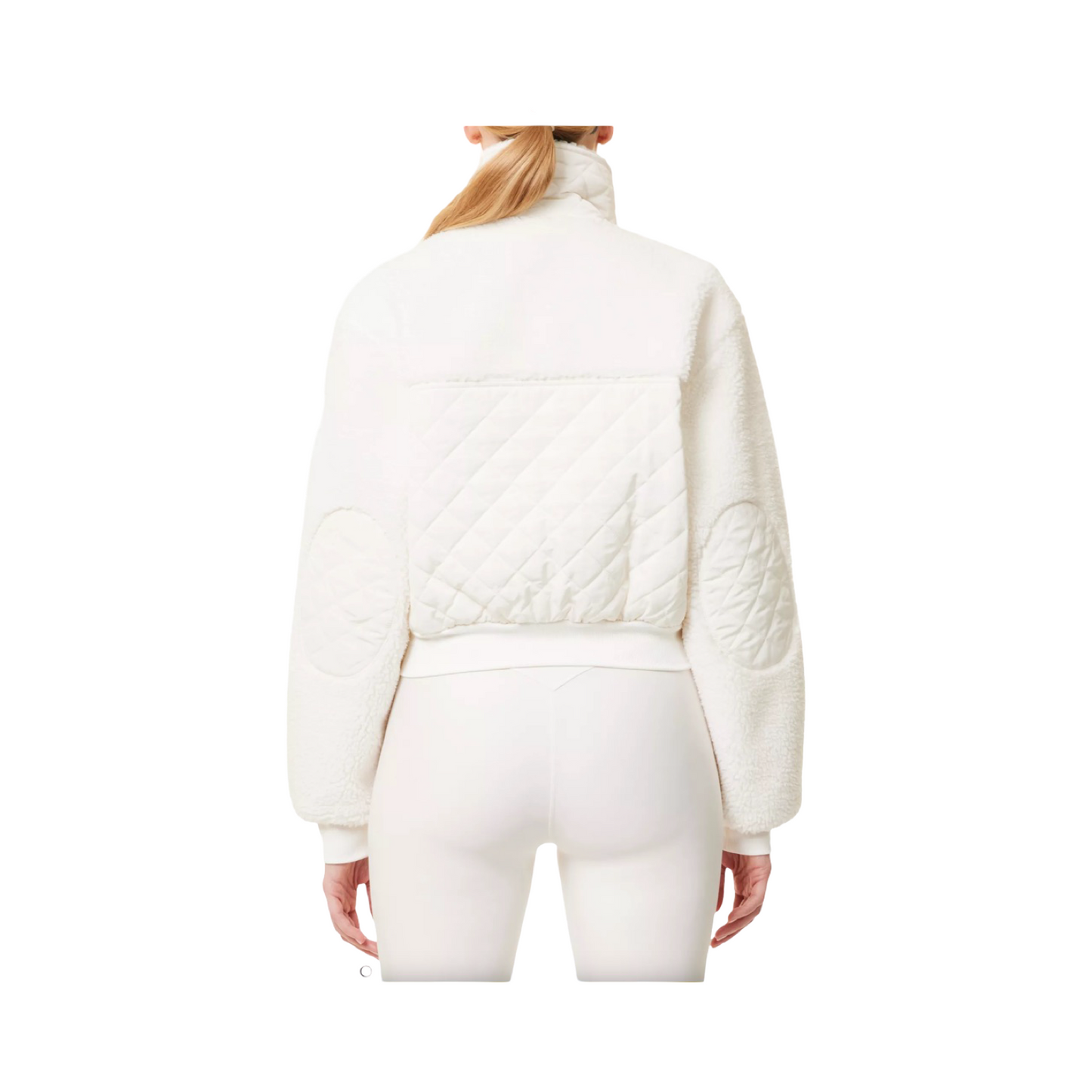 ALO YOGA EDGE BOMBER FAUX-SHERPA JACKET