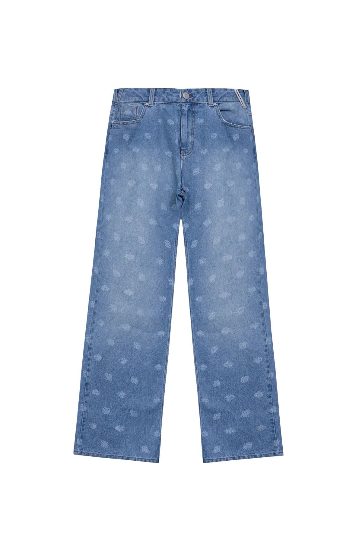 THE COUTURE CLUB LASER PRINT EMBLEM JEANS