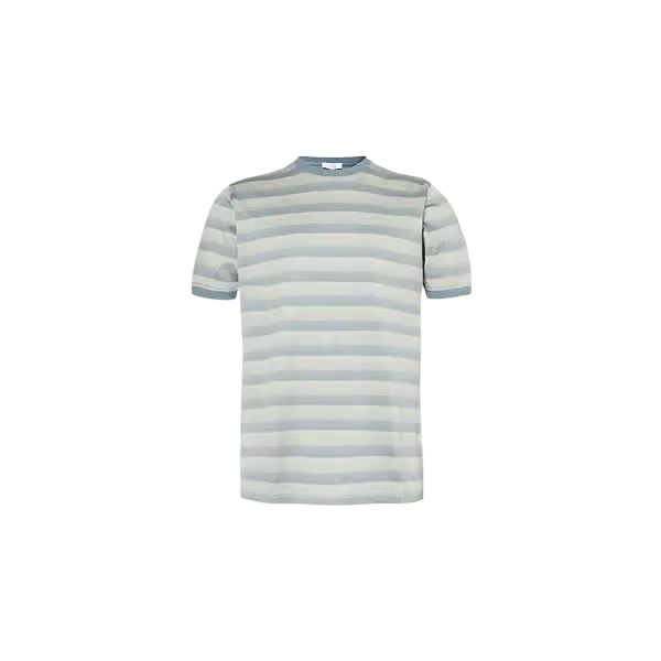 ARNE MERCERISED STRIPED T SHIRT