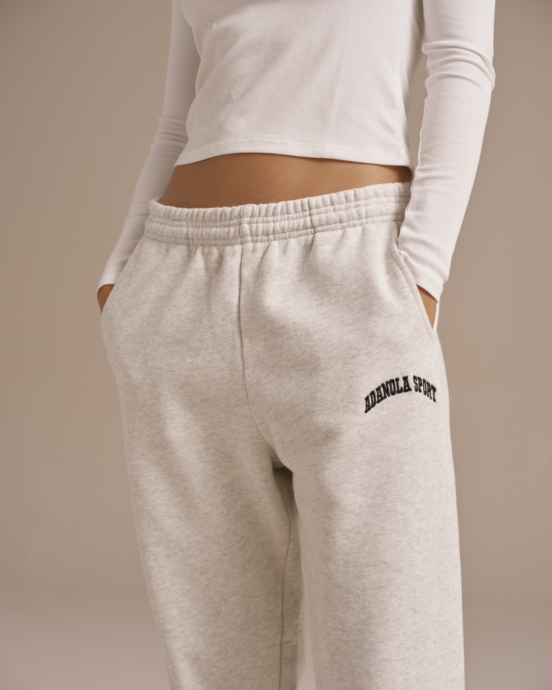 Adanola As Sweatpants - Light Grey Melange