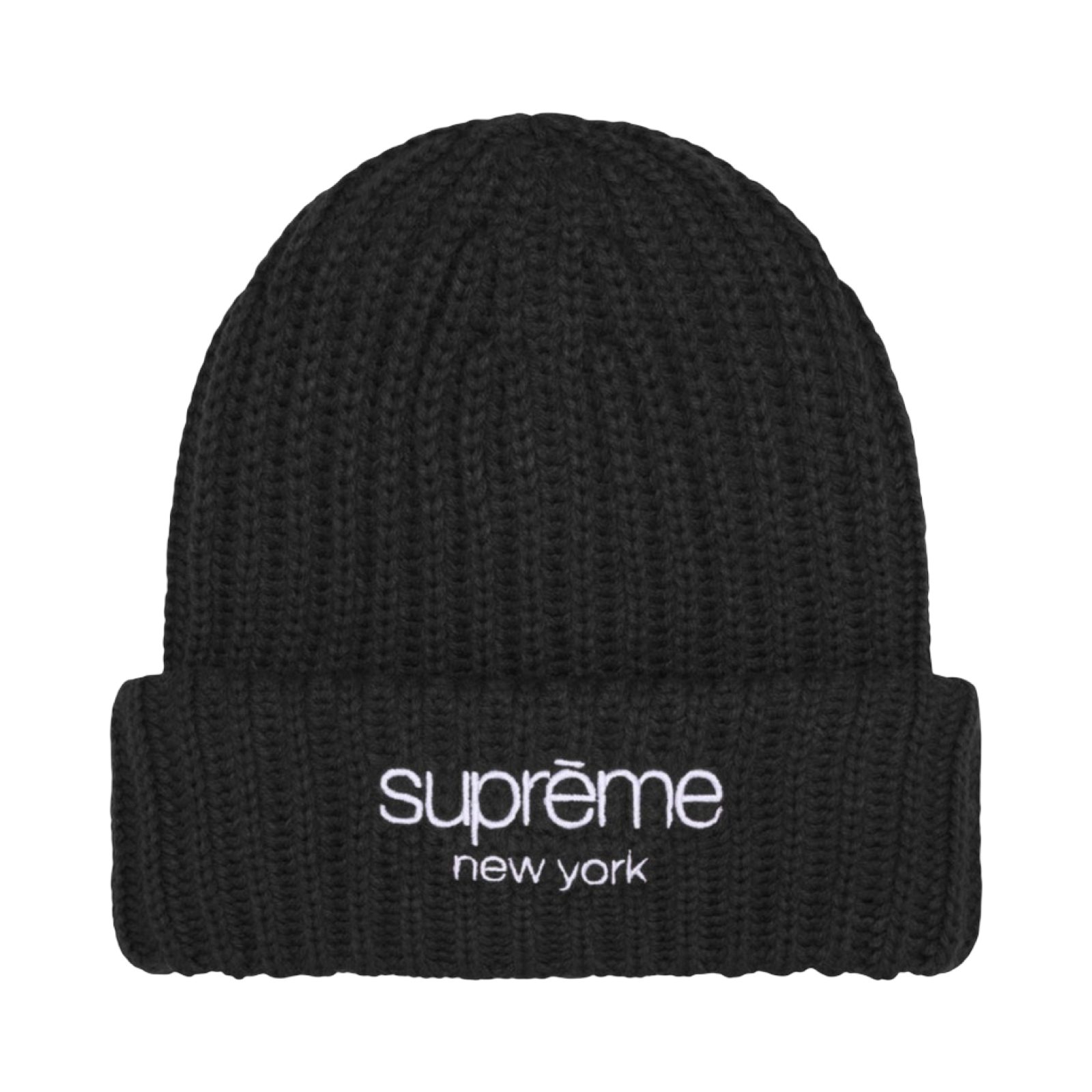 SUPREME CHUNKY RIB CLASSIC LOGO BEANIE