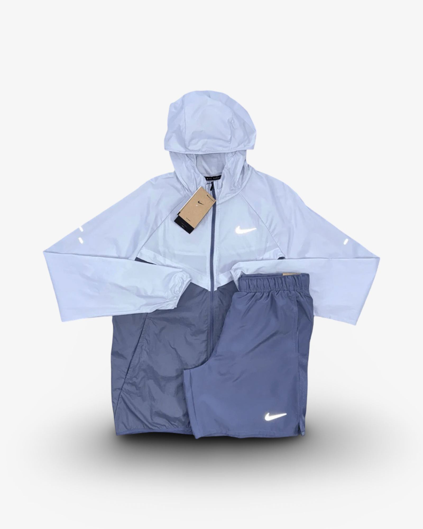 NIKE STRIDE JACKET SHORTS SET 'INDIGO'