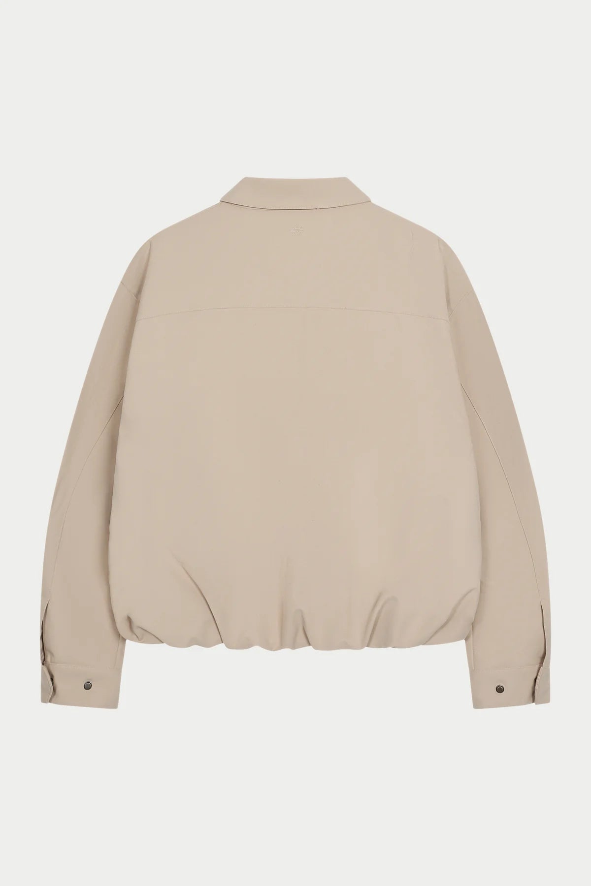THE COUTURE CLUB RUCHED HARRINGTON JACKET - BEIGE
