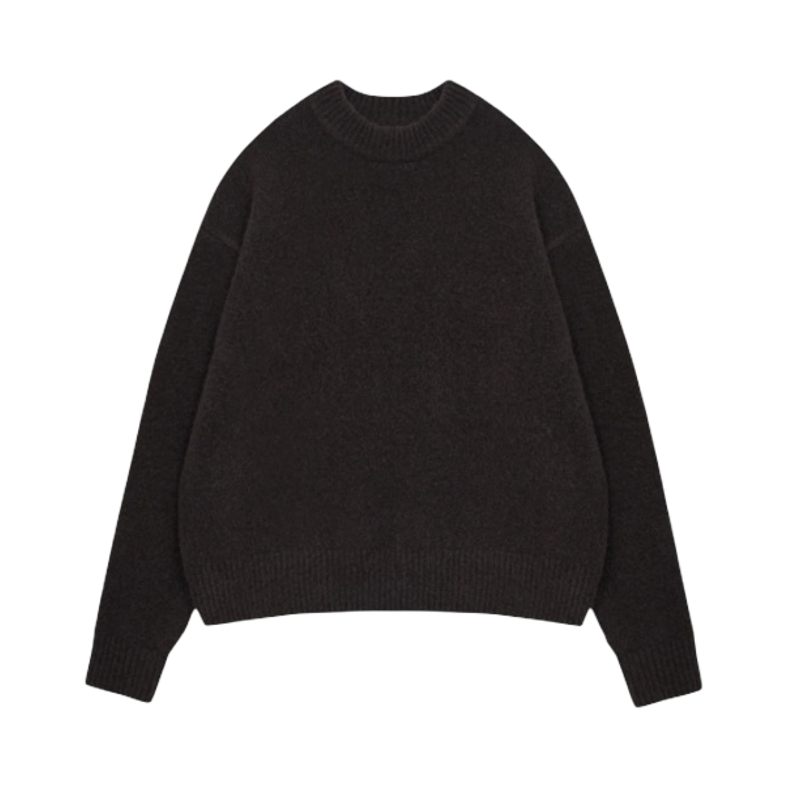 THE COUTURE CLUB BRUSHED KNIT JUMPER BROWN