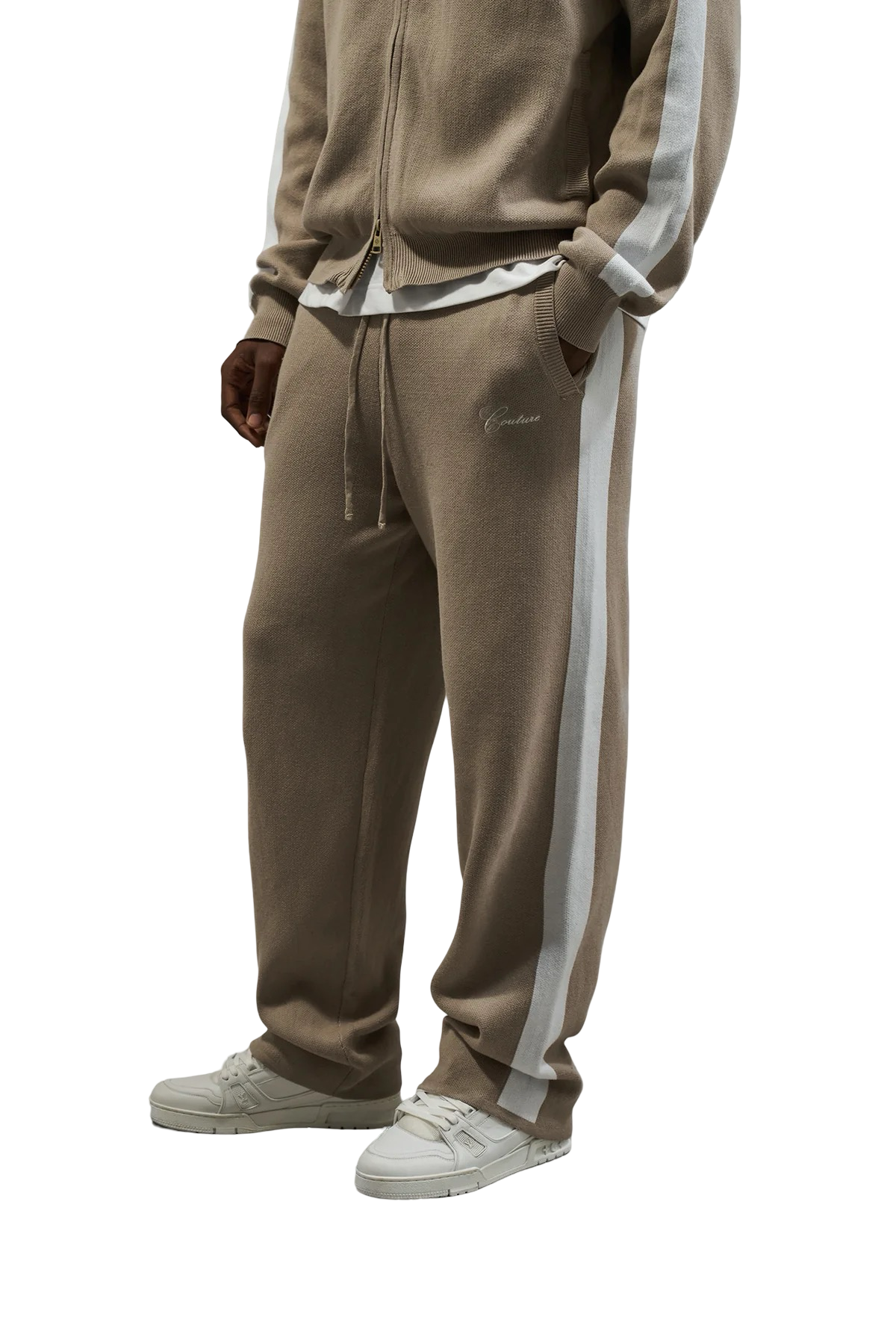 THE COUTURE CLUB SIDE STRIPPED KNIT JOGGER