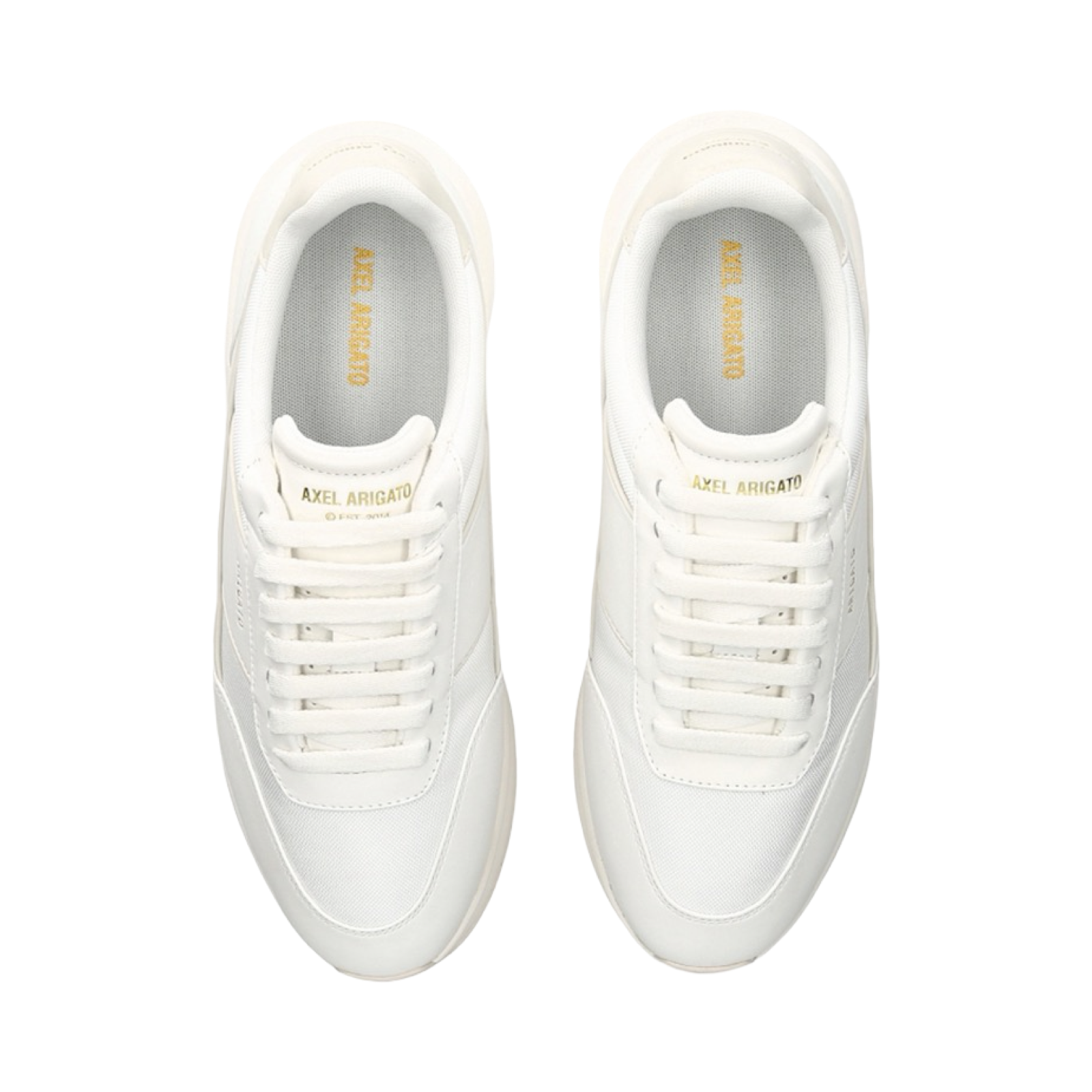 AXEL ARIGATO GENESIS NEO RUNNER SUEDE AND LEATHER LOW-TOP TRAINERS