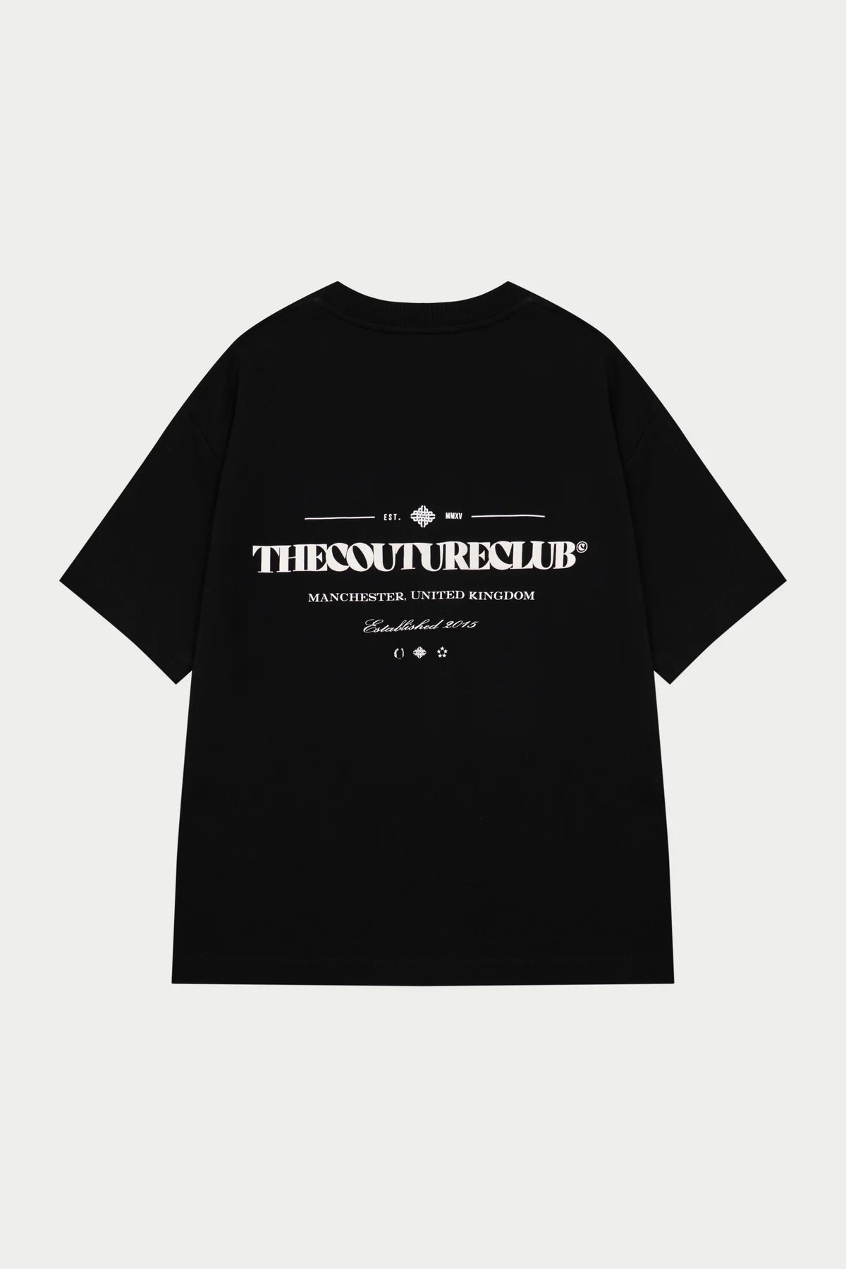 THE COUTURE CLUB COPYRIGHT MULTI GRAPHIC T-SHIRT - BLACK