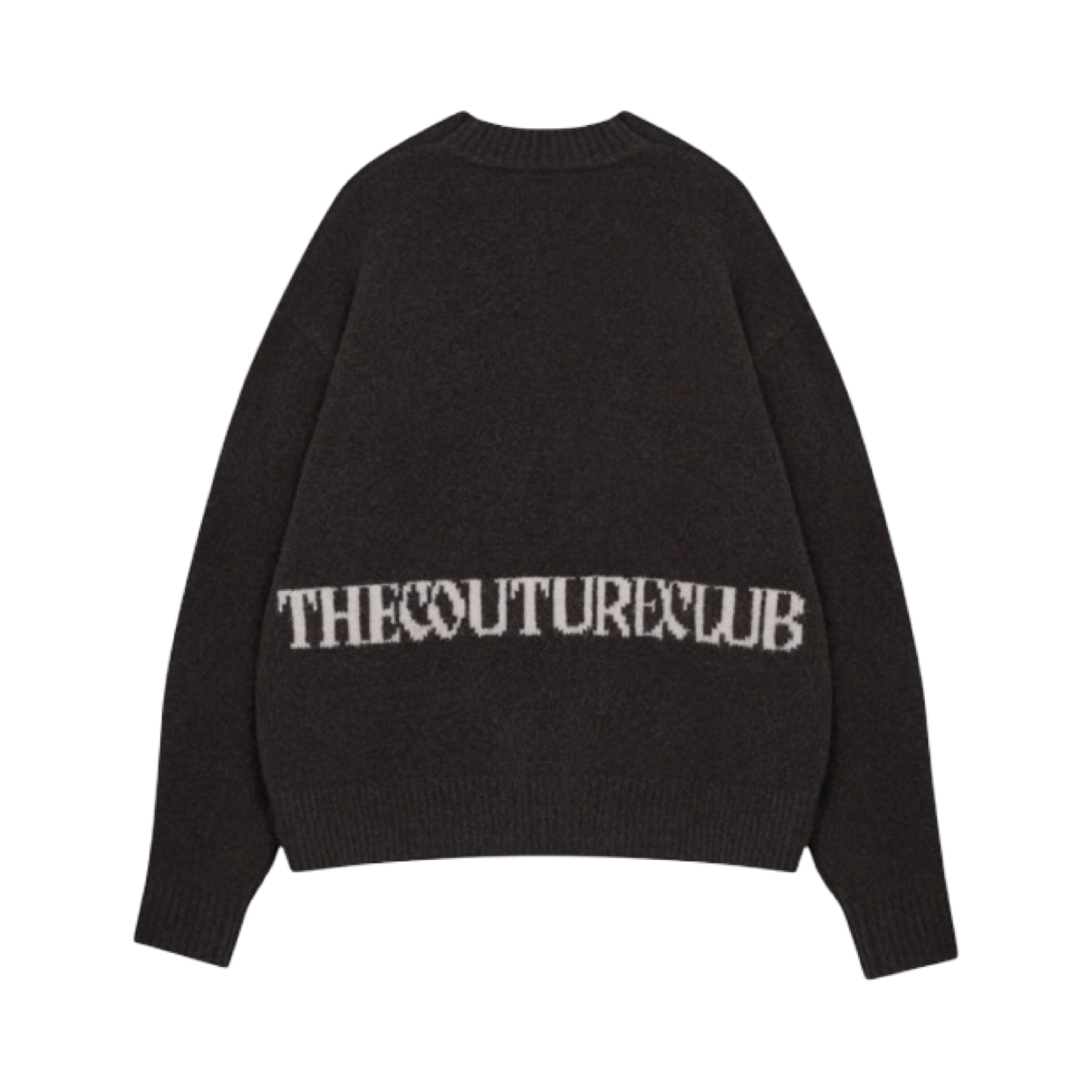 THE COUTURE CLUB BRUSHED KNIT JUMPER BROWN