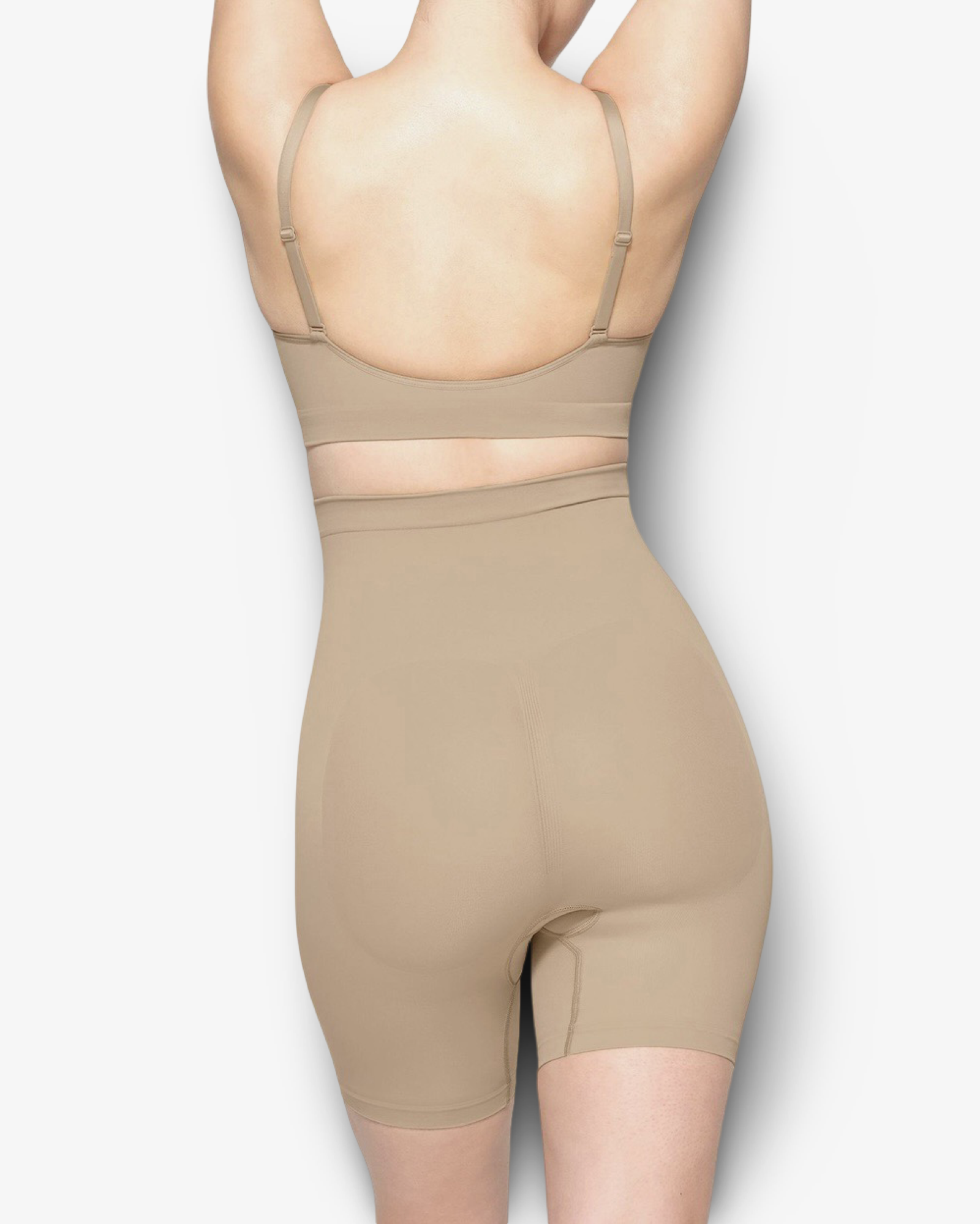 SKIMS SEAMLESS SCULPT MID-THIGH SHORT - CLAY