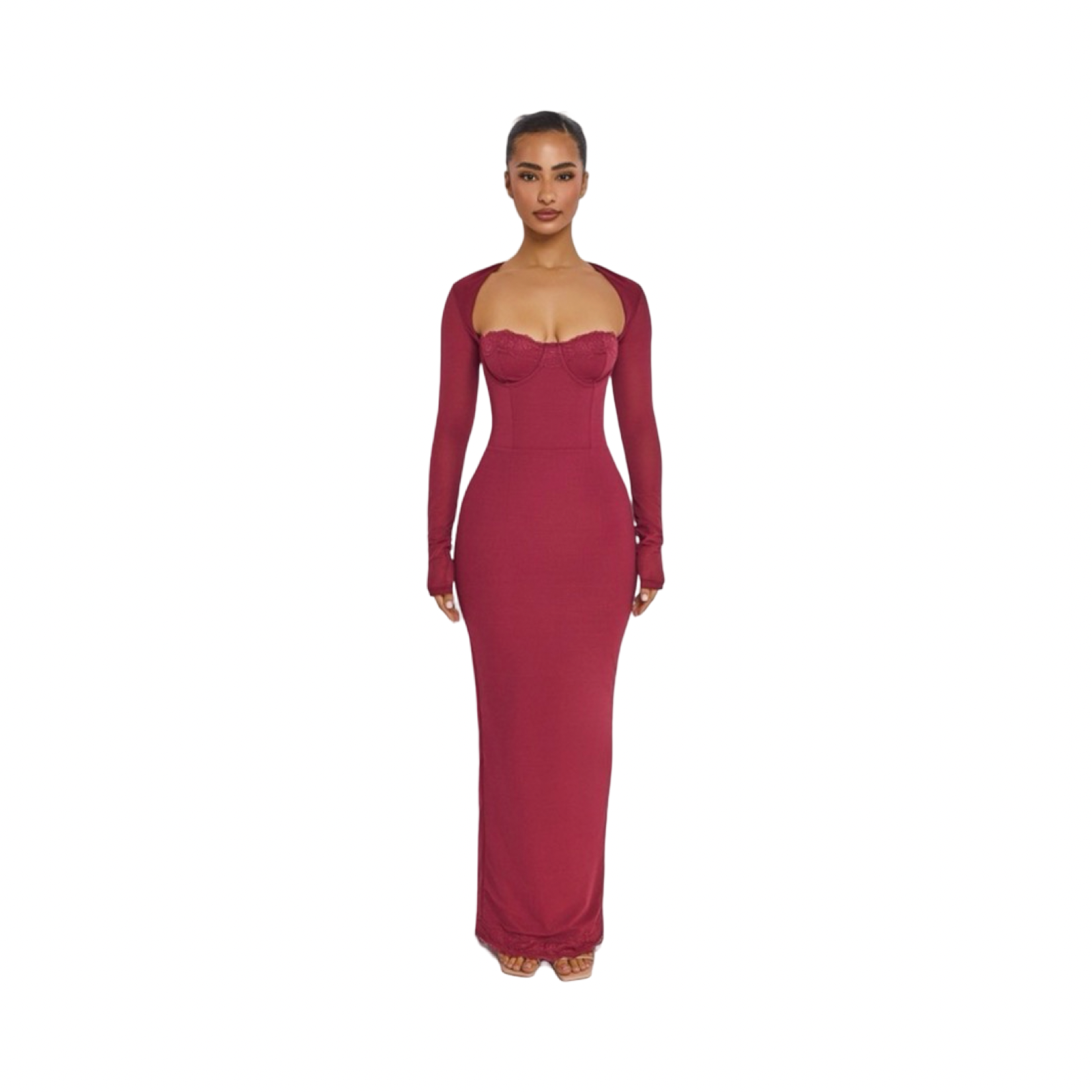 MARS THE LABEL RED MAXI DRESS