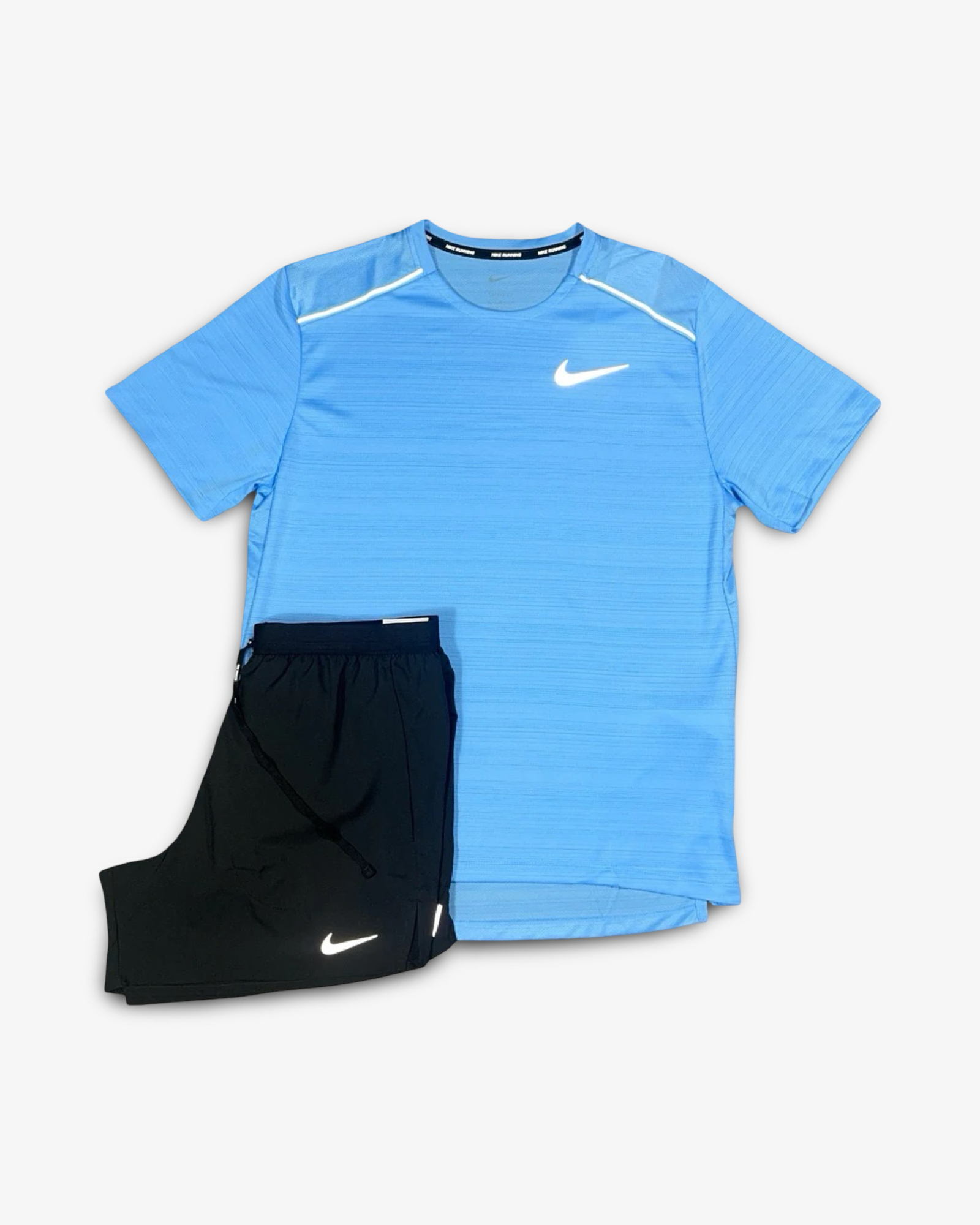 NIKE MILER T-SHIRT/SHORT SET - UNIVERSITY BLUE