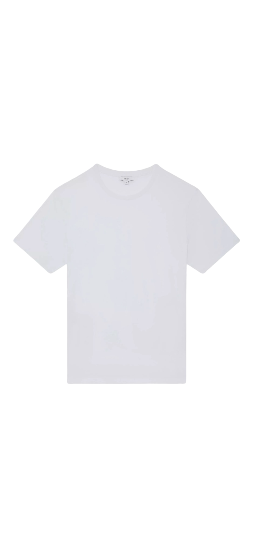 REISS BLESS COTTON CREW NECK T-SHIRT WHITE