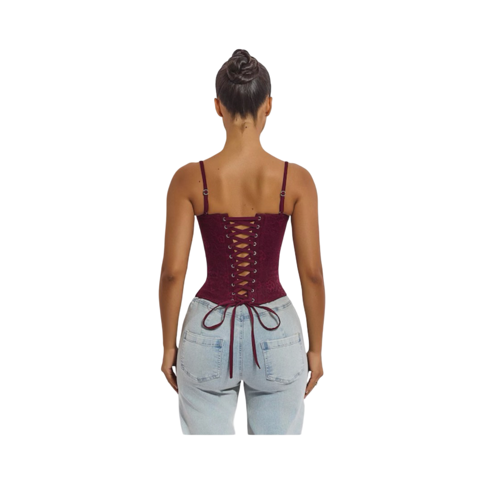 MARS THE LABEL PLUM ZADIE CORSET TOP