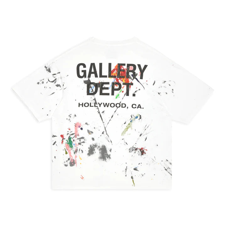 GALLERY DEPT PAINT-SPLATTERED LOGO PRINT T-SHIRT