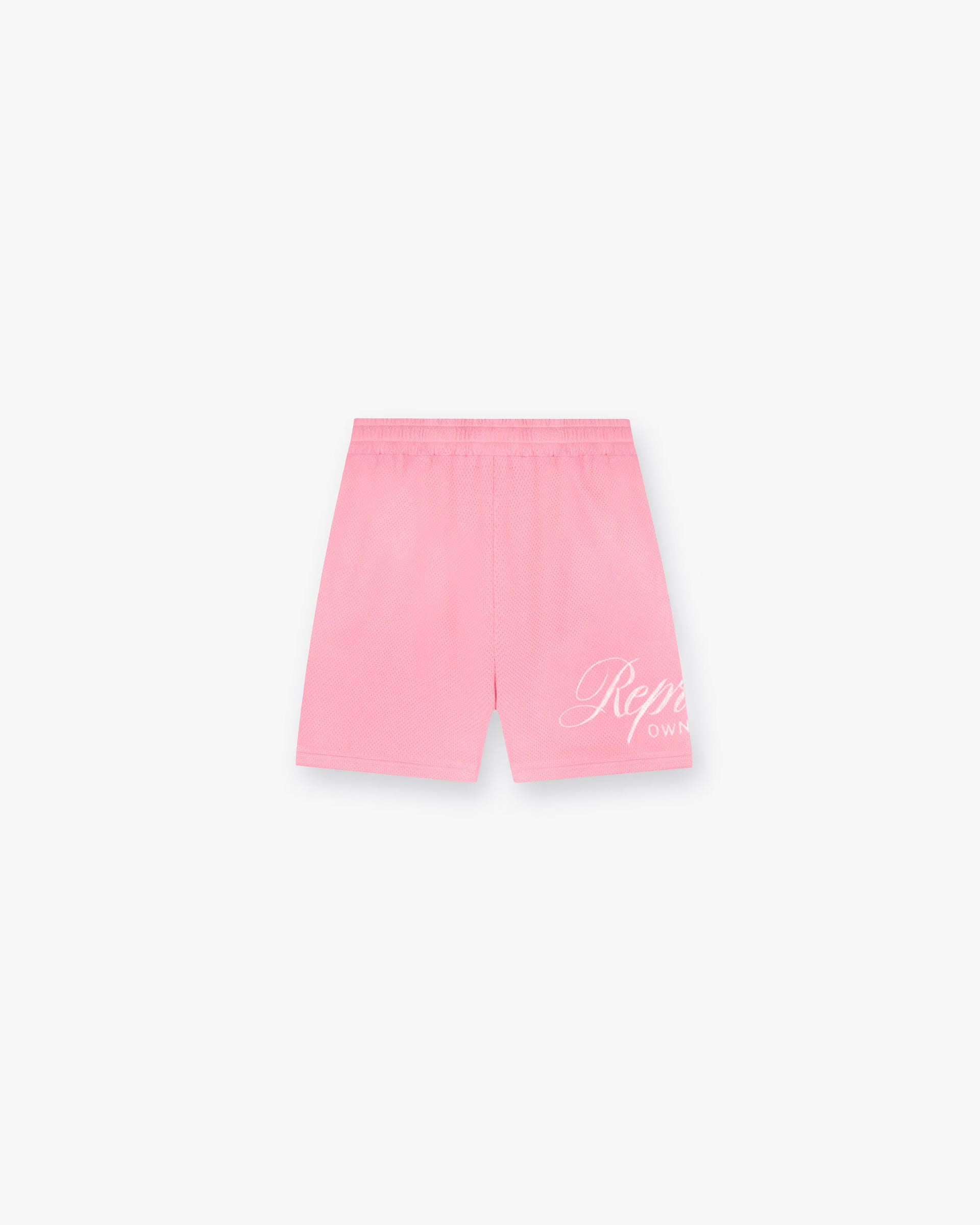 REPRESENT OWNERS CLUB SCRIPT MESH SHORT - PINK