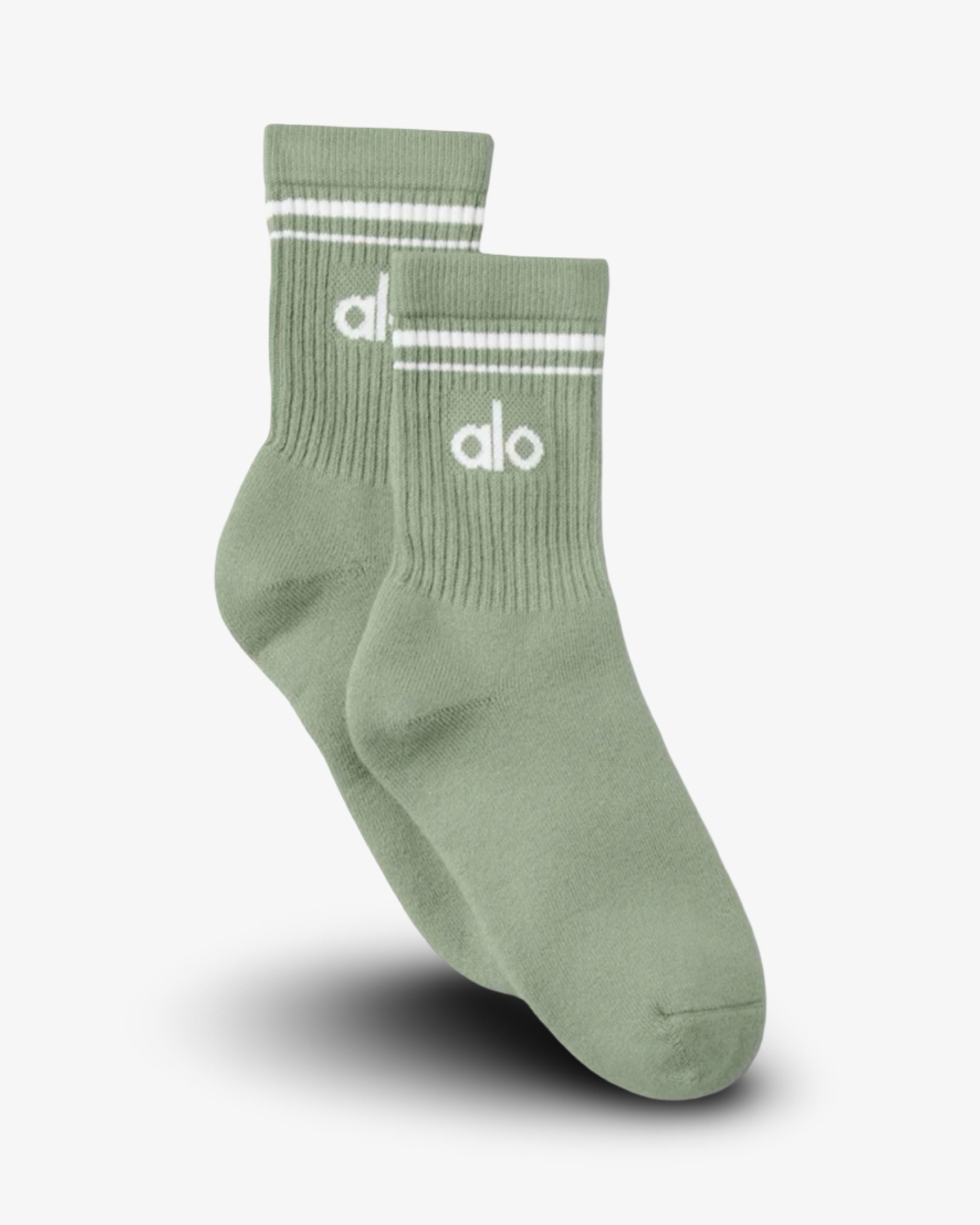 ALO UNISEX HALF-CREW THROWBACK SOCK DUNE GRASS