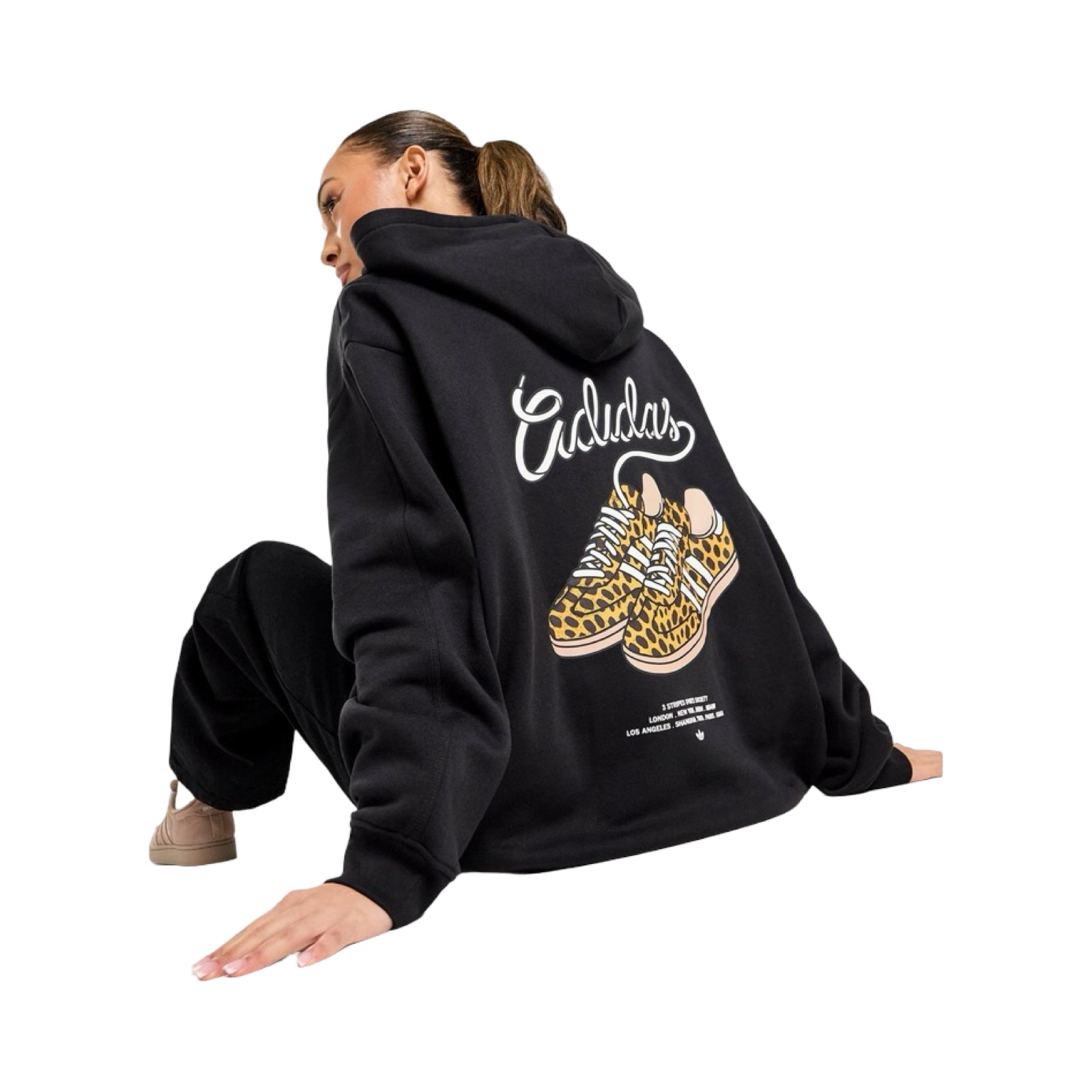 ADIDAS ORIGINALS LEOPARD SAMBA OVERHEAD HOODIE