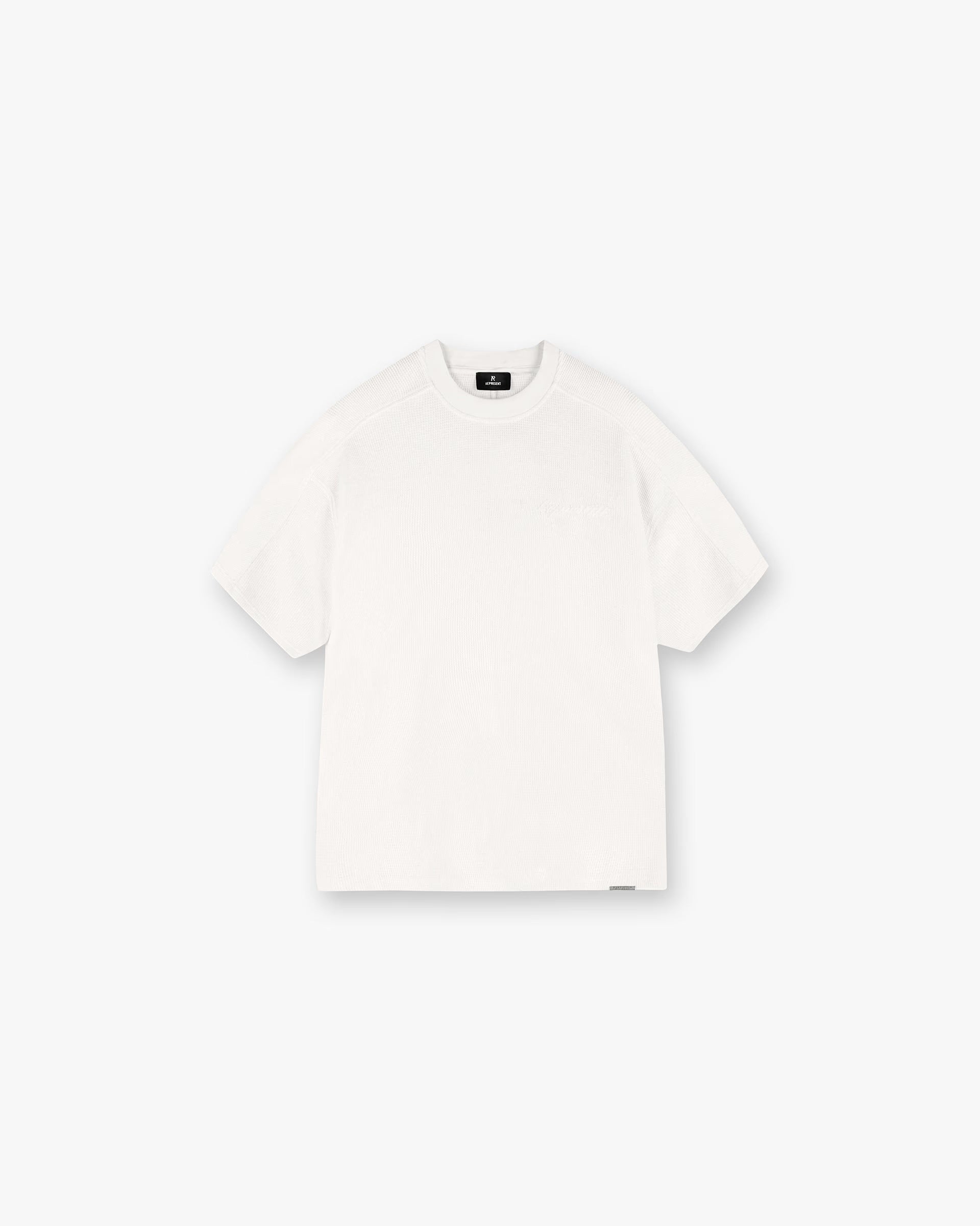 REPRESENT WAFFLE T-SHIRT - FLAT WHITE