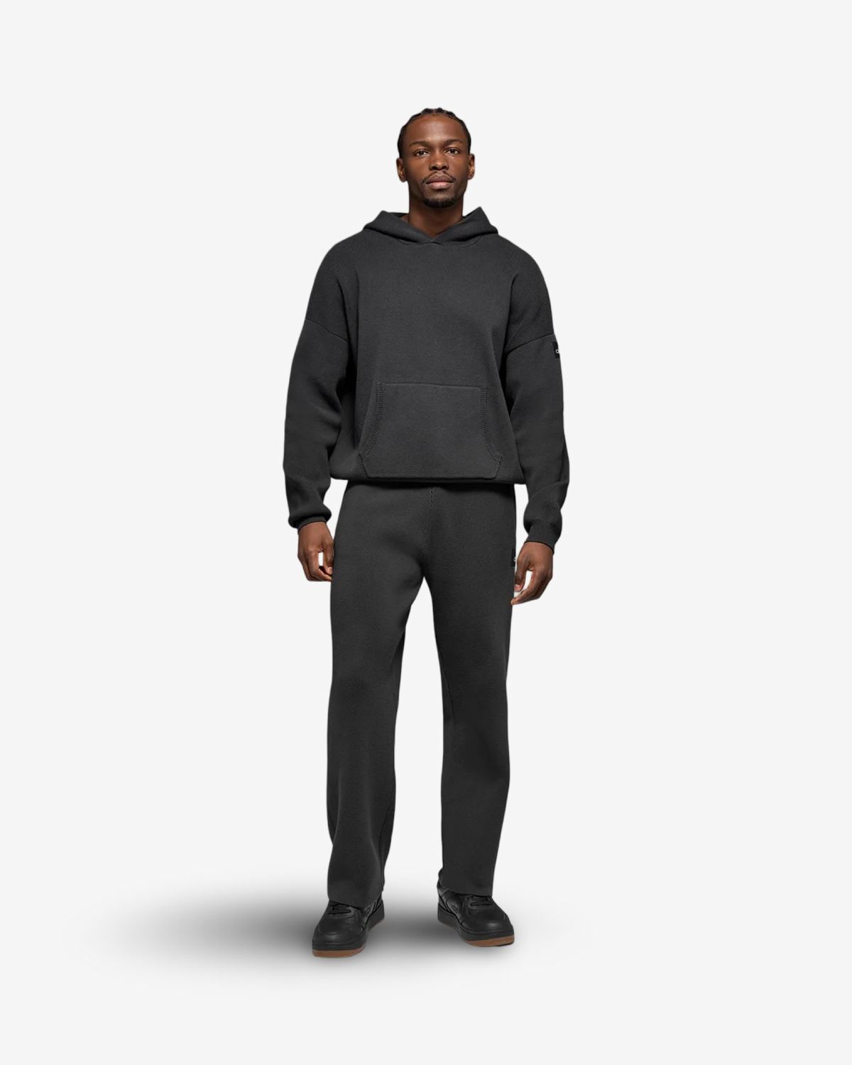 ALO SCHOLAR HOODED TRACKSUIT IN ANTHRACITE