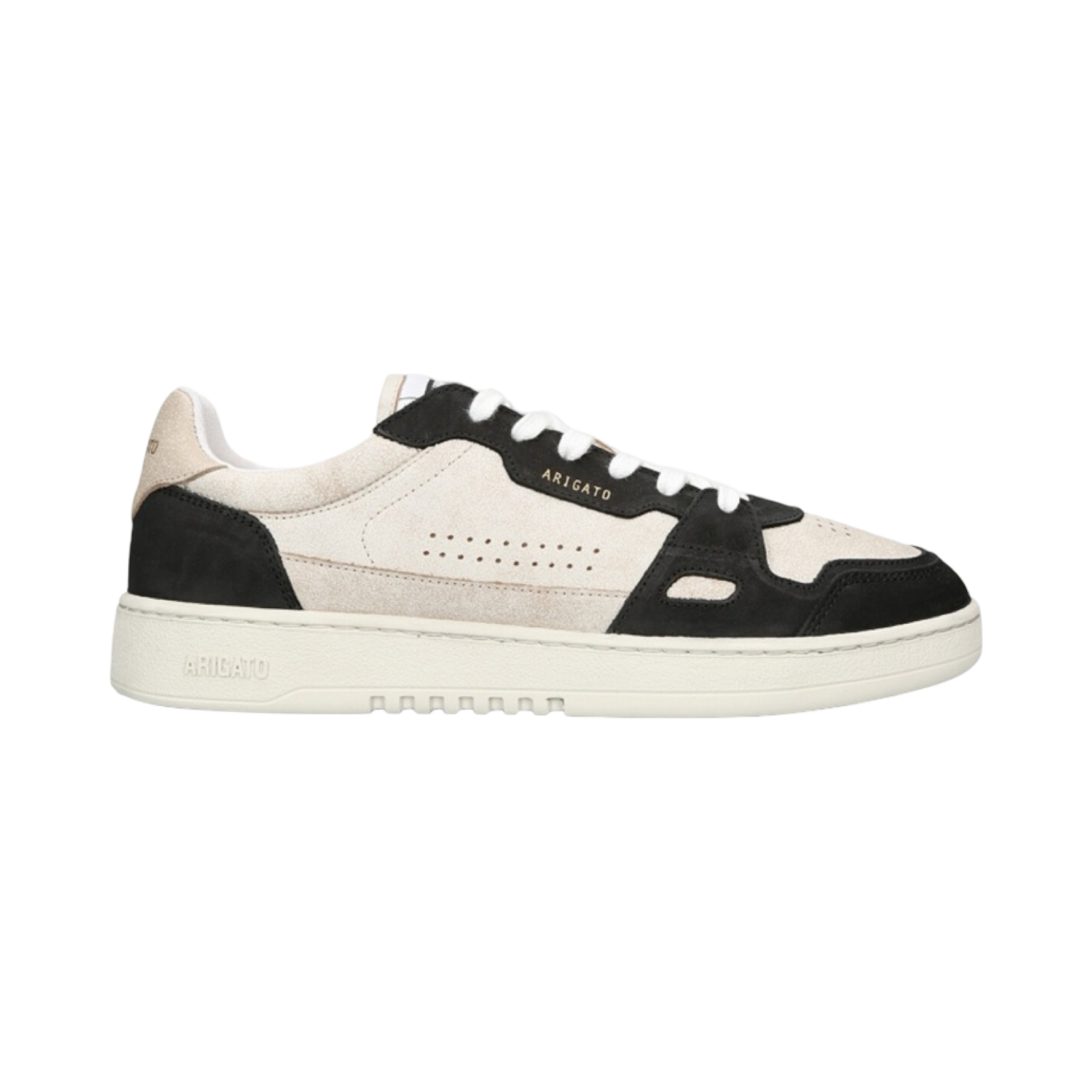 AXEL ARIGATO DICE LEATHER AND SUEDE LOW-TOP TRAINERS